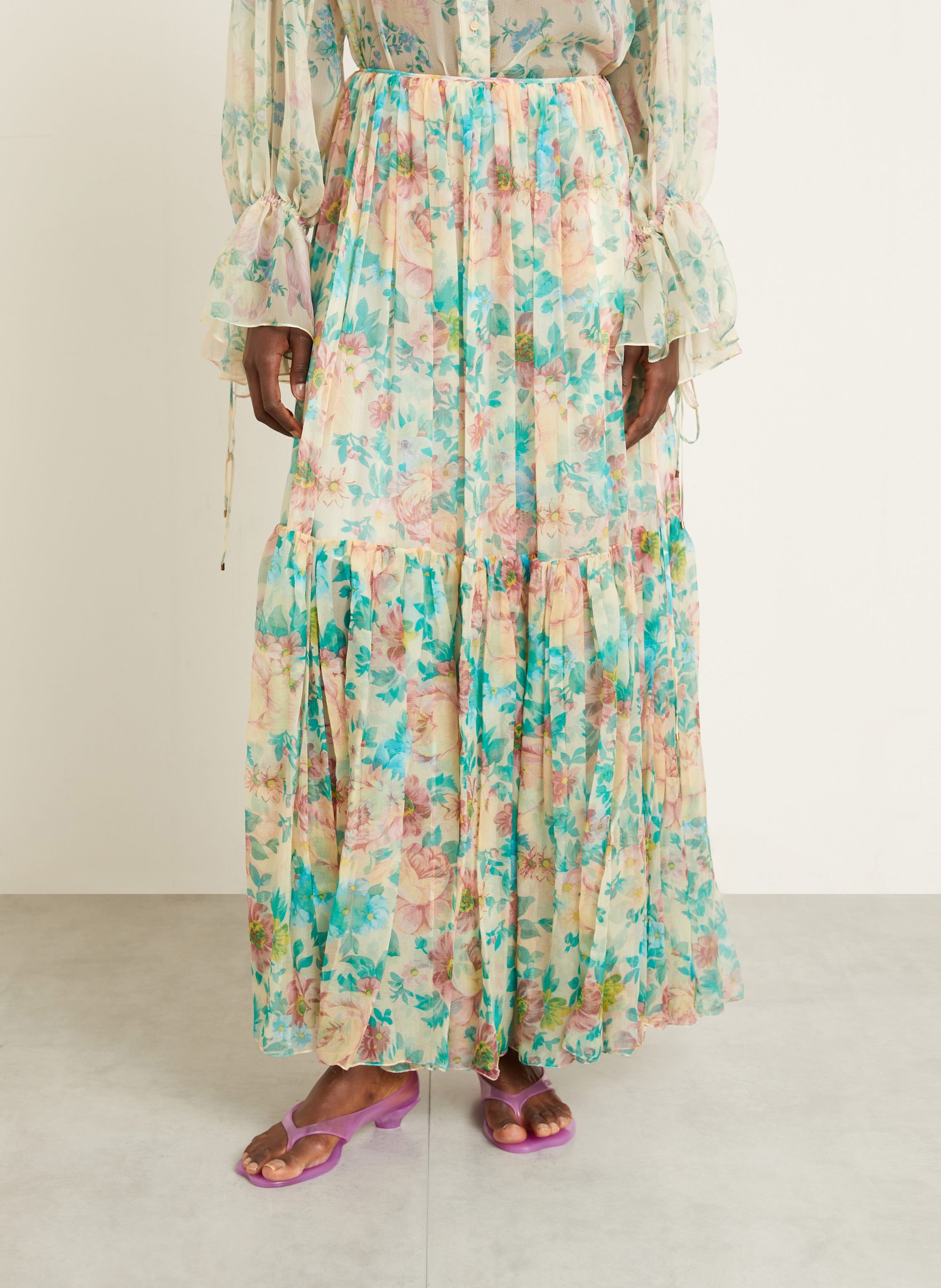 Thumbnail - Chloé Seidenrock gruen