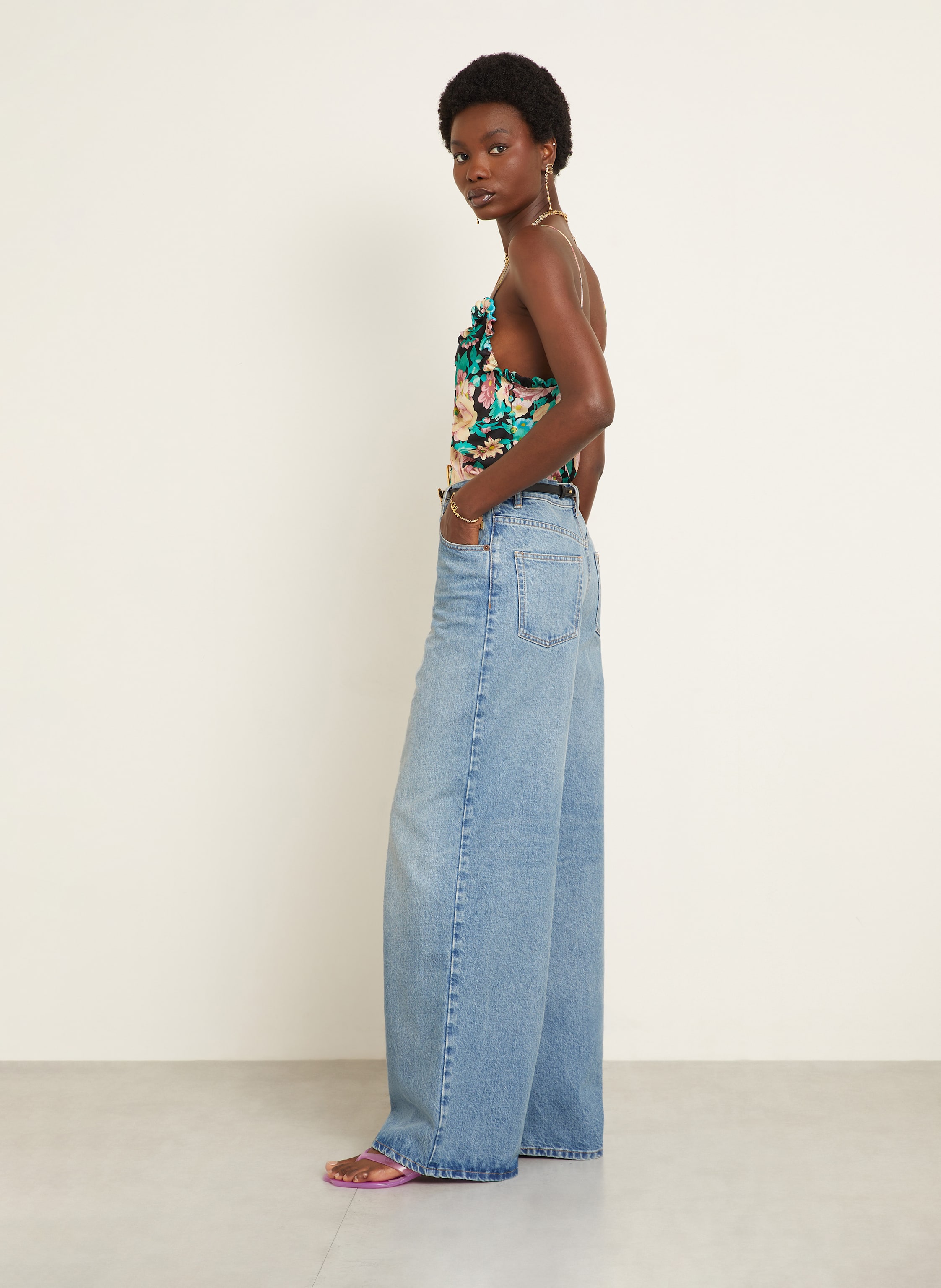 Thumbnail - Chloé Flared Jeans blau