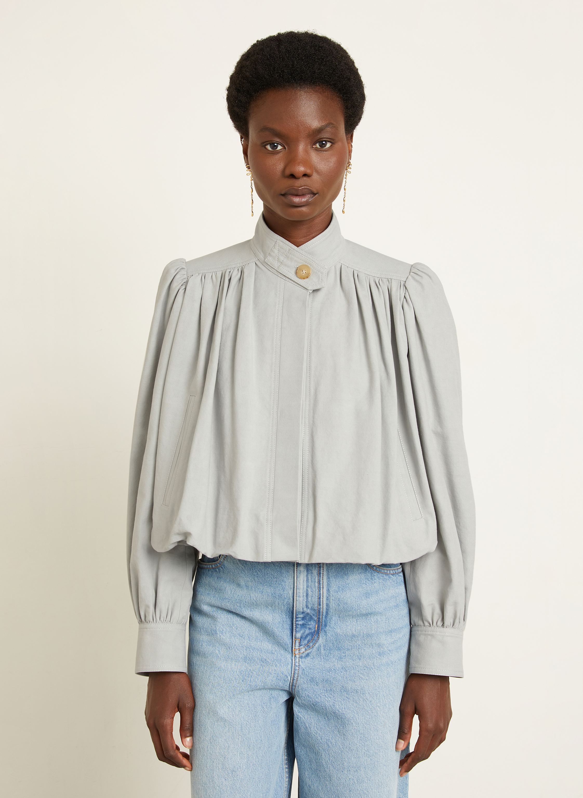 Thumbnail - Chloé Bluse grau