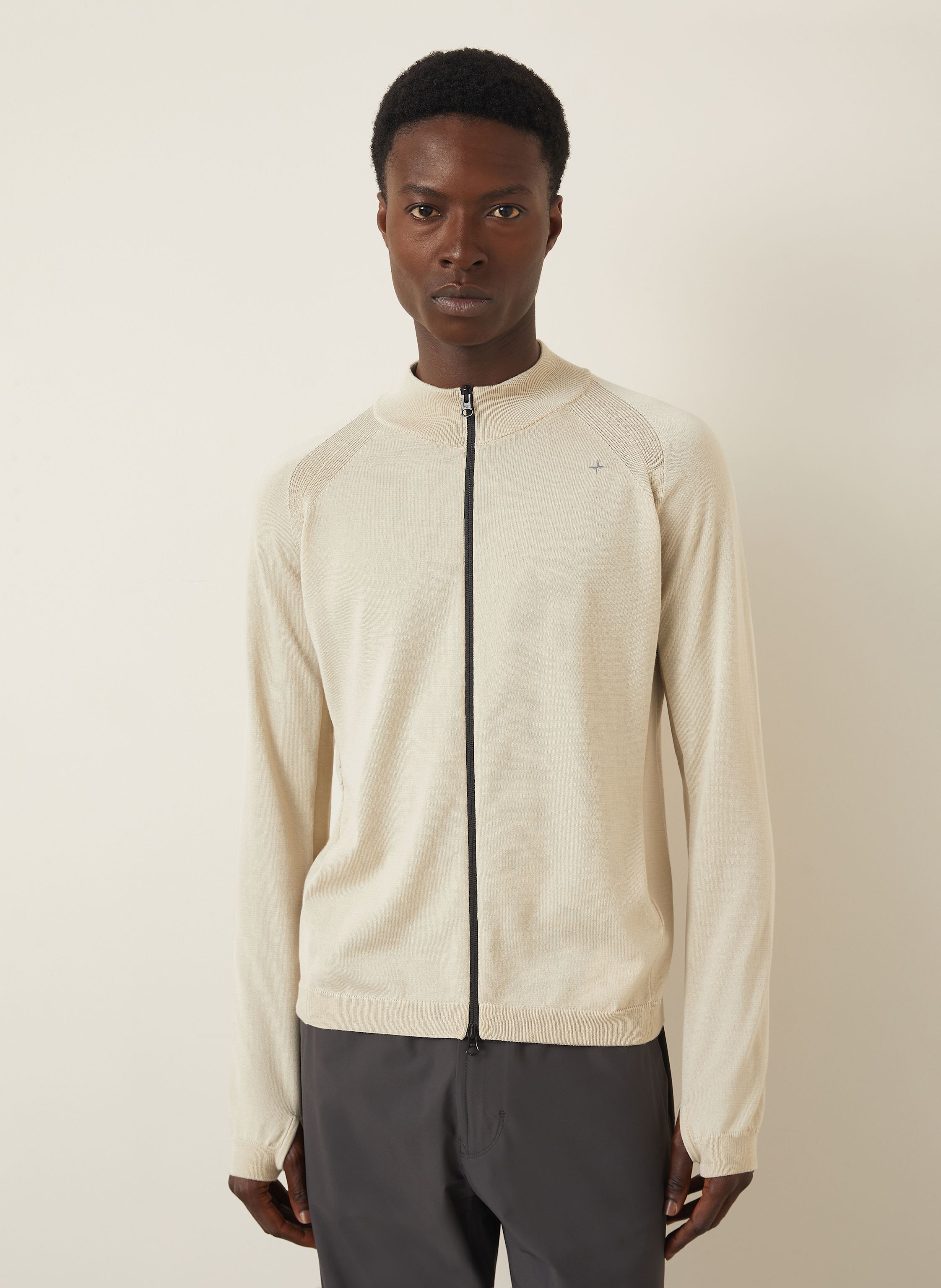 Thumbnail - Stone Island Strickjacke Stellina beige