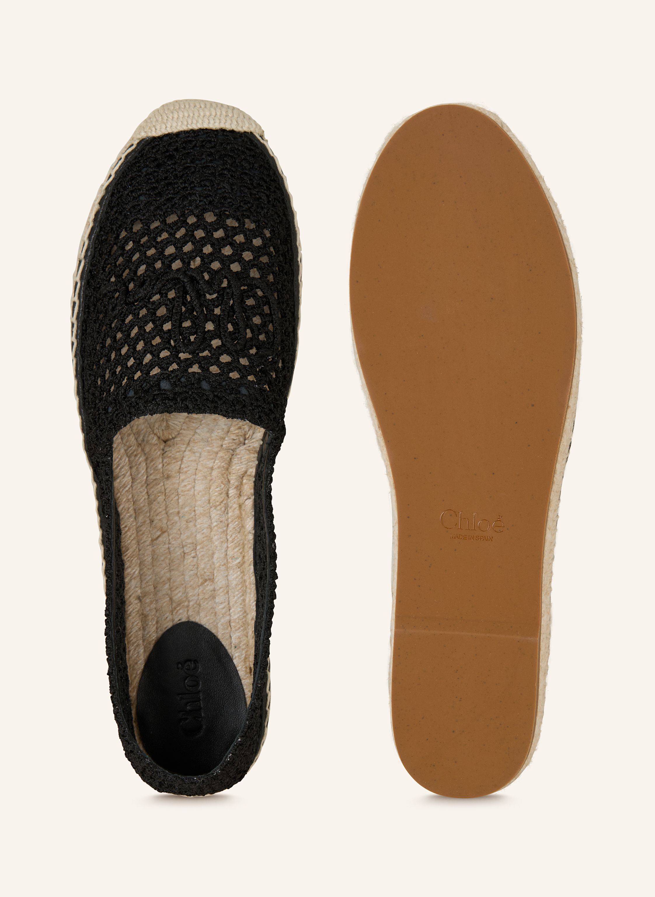 Thumbnail - Chloé Espadrilles Isla schwarz