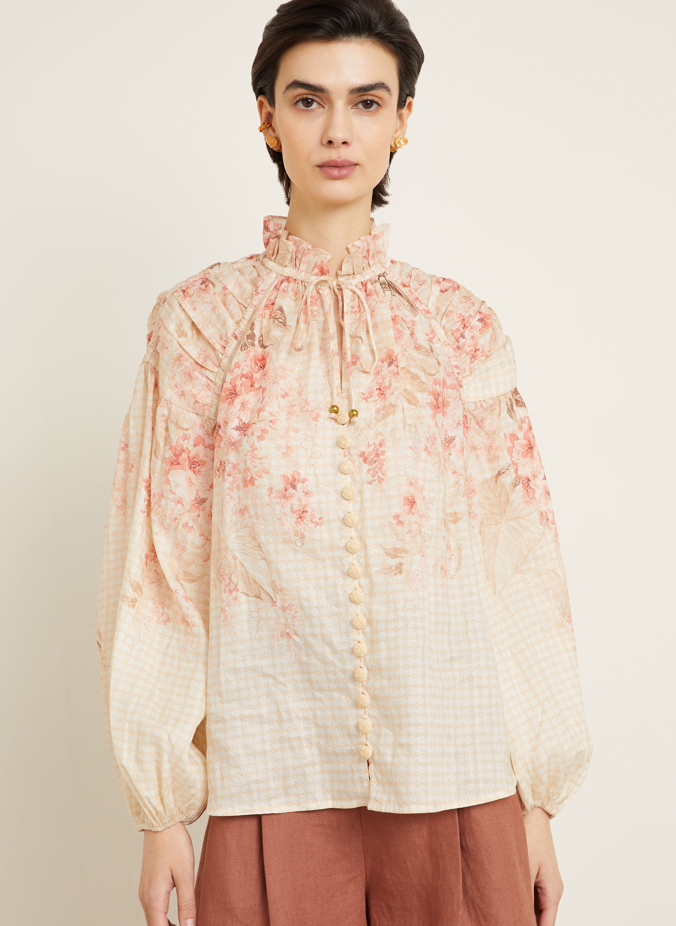 Thumbnail - Zimmermann Bluse Illuminate orange
