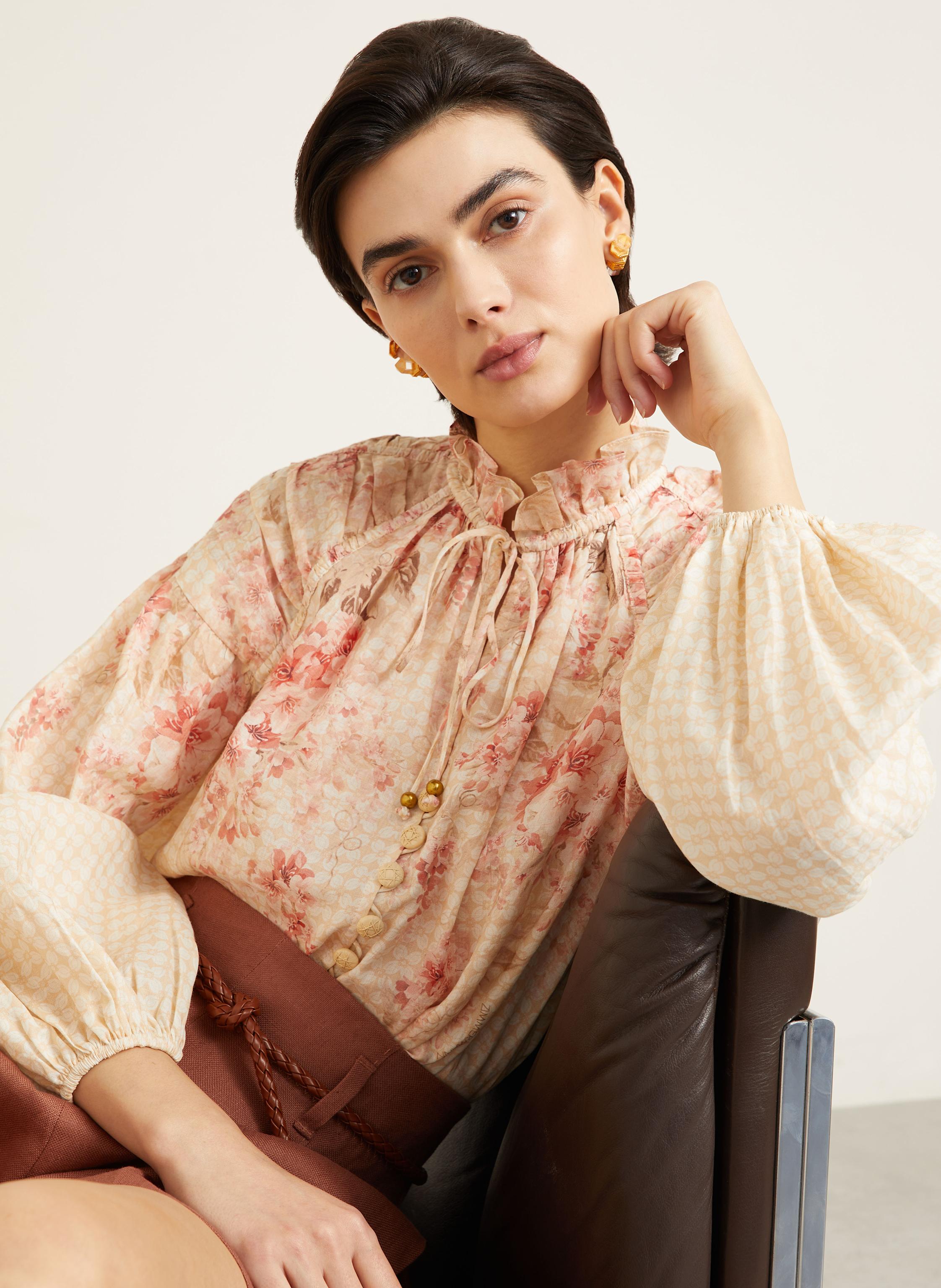 Thumbnail - Zimmermann Bluse Illuminate orange