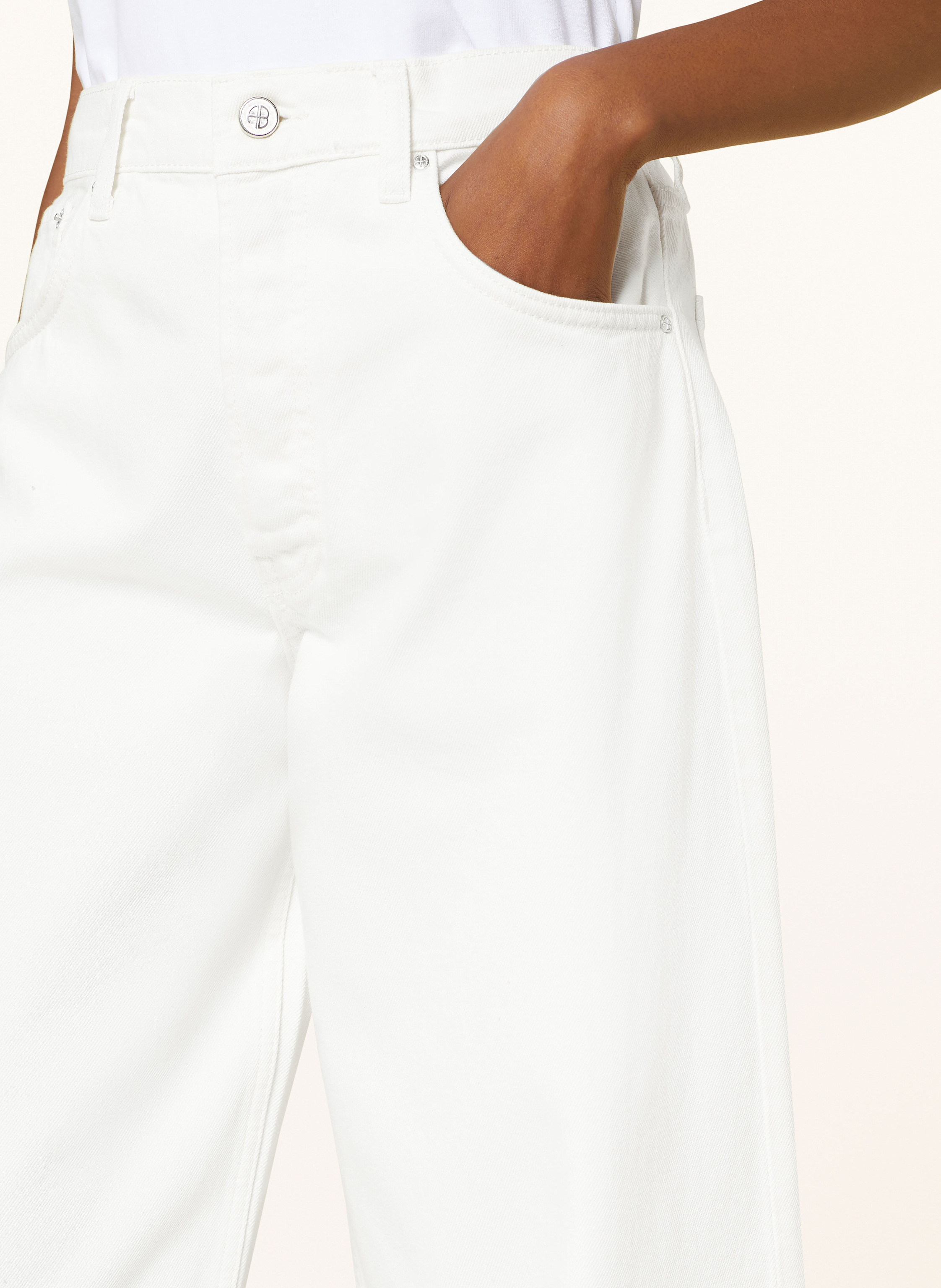 Thumbnail - Anine Bing Straight Jeans Manon weiss