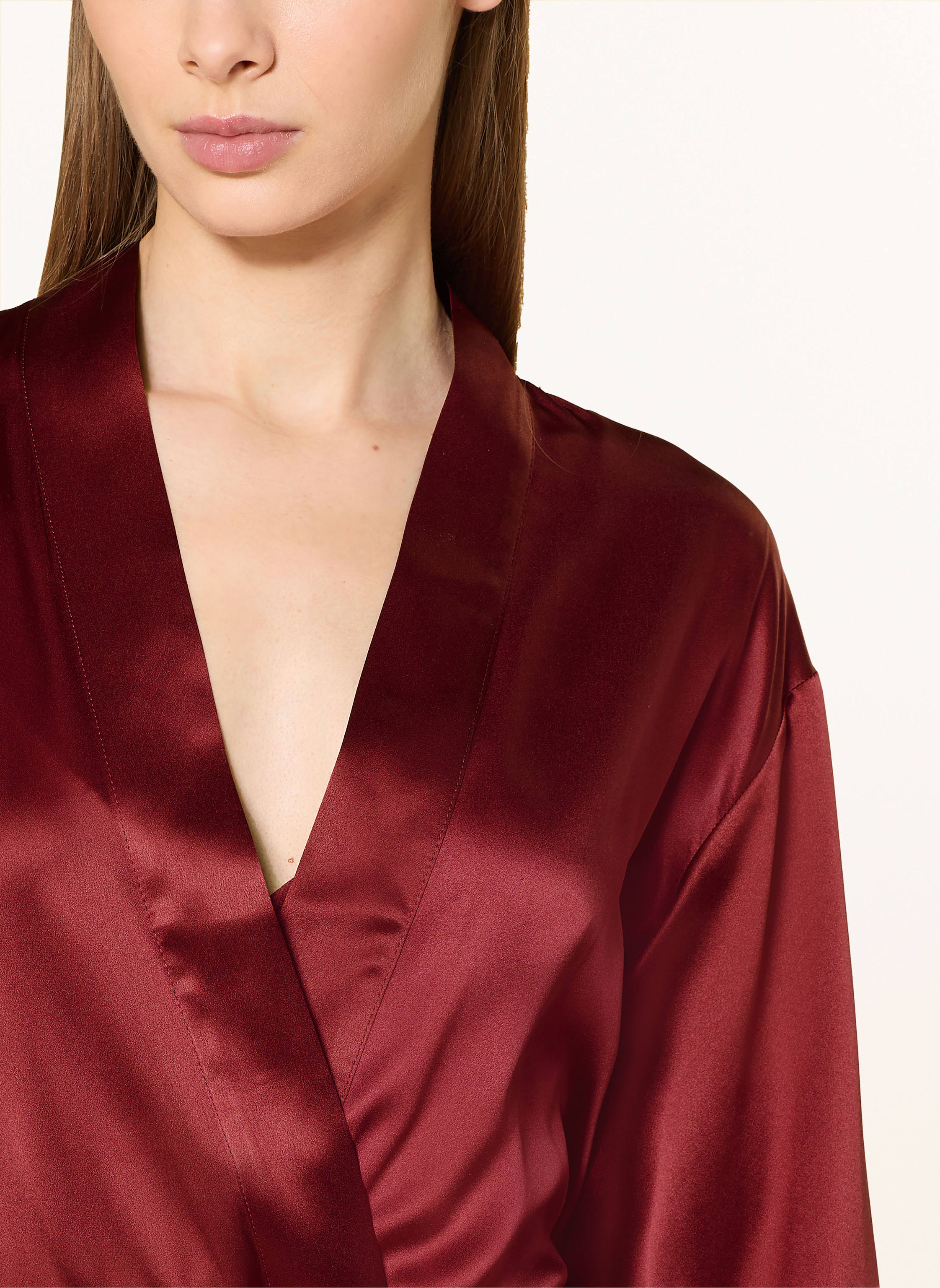 Thumbnail - Livy Damen-Bademantel Jones Aus Seide rot