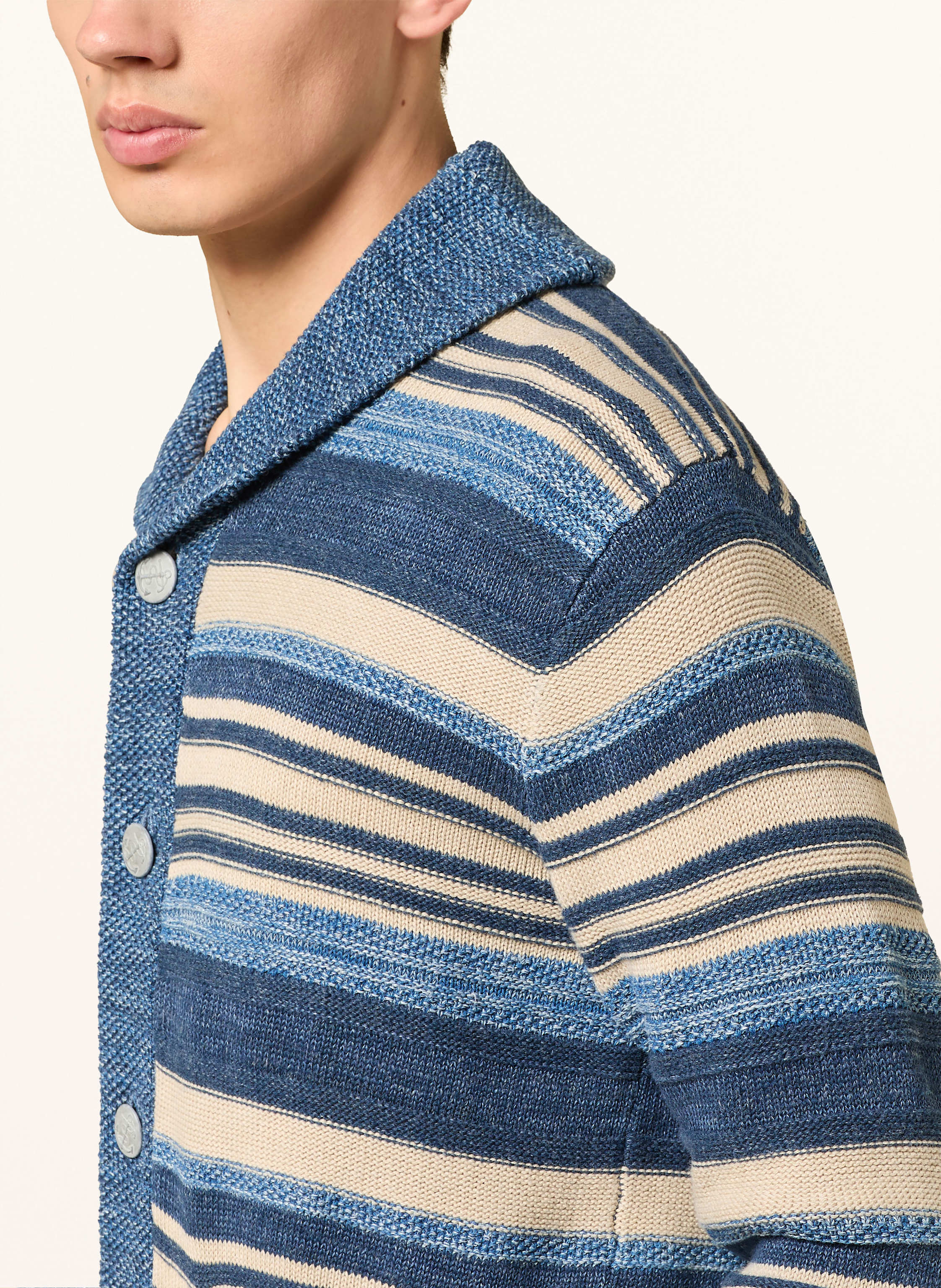 Thumbnail - Rrl Strickjacke Mit Leinen blau