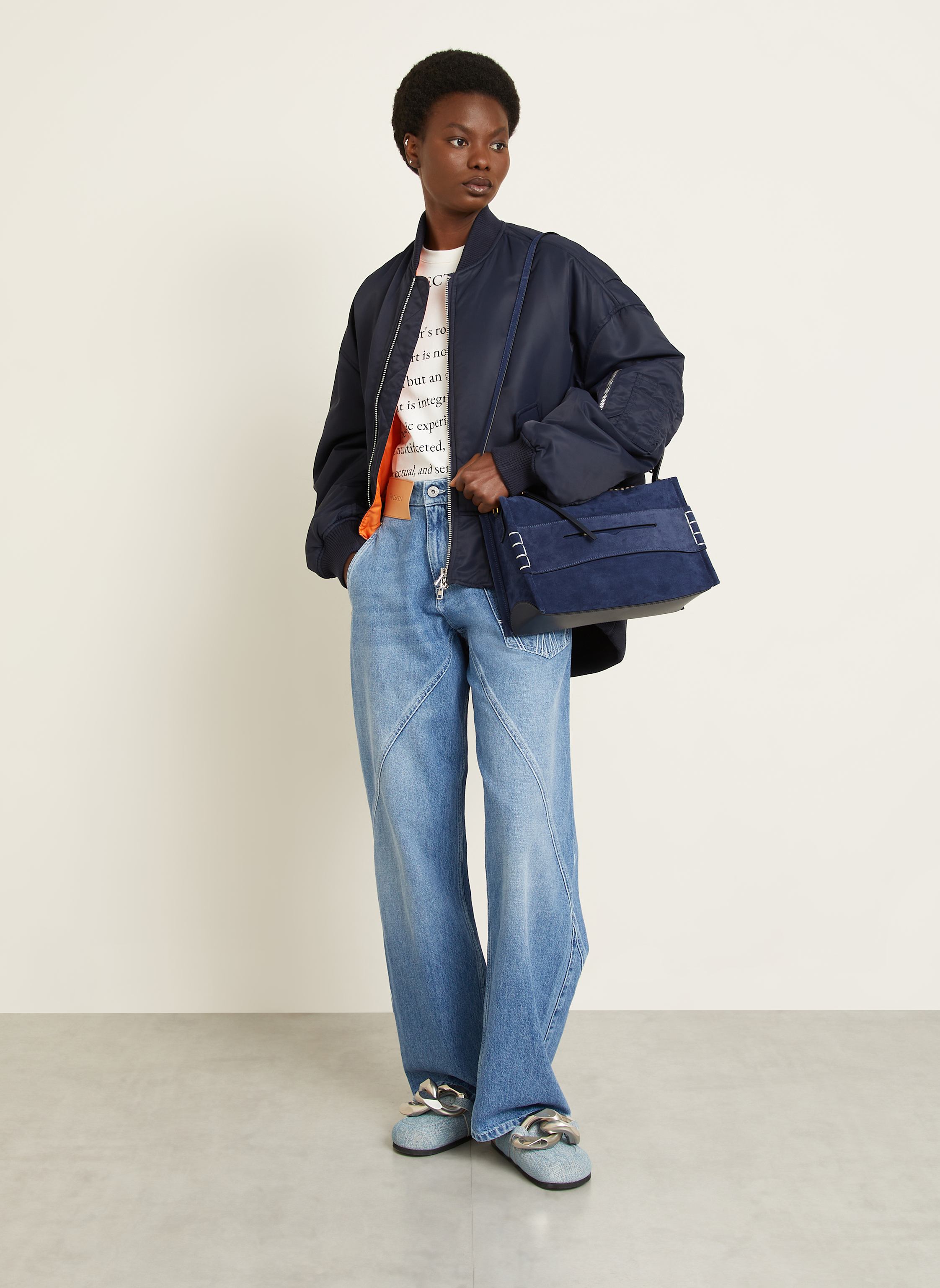 Thumbnail - Jw Anderson Handtasche Loafer Bag Medium blau