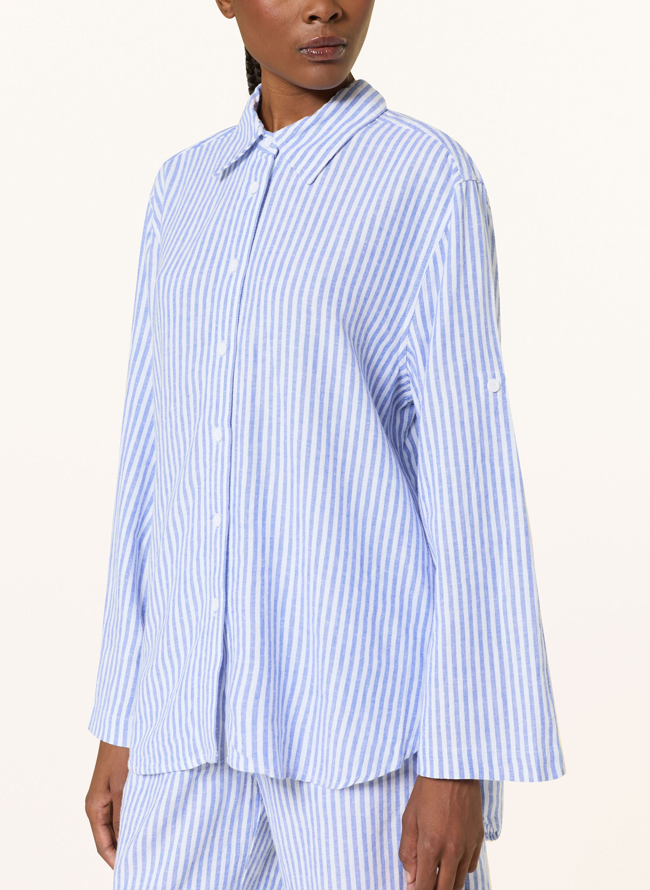 Thumbnail - Inwear Hemdbluse Rimoneiw Mit Leinen blau