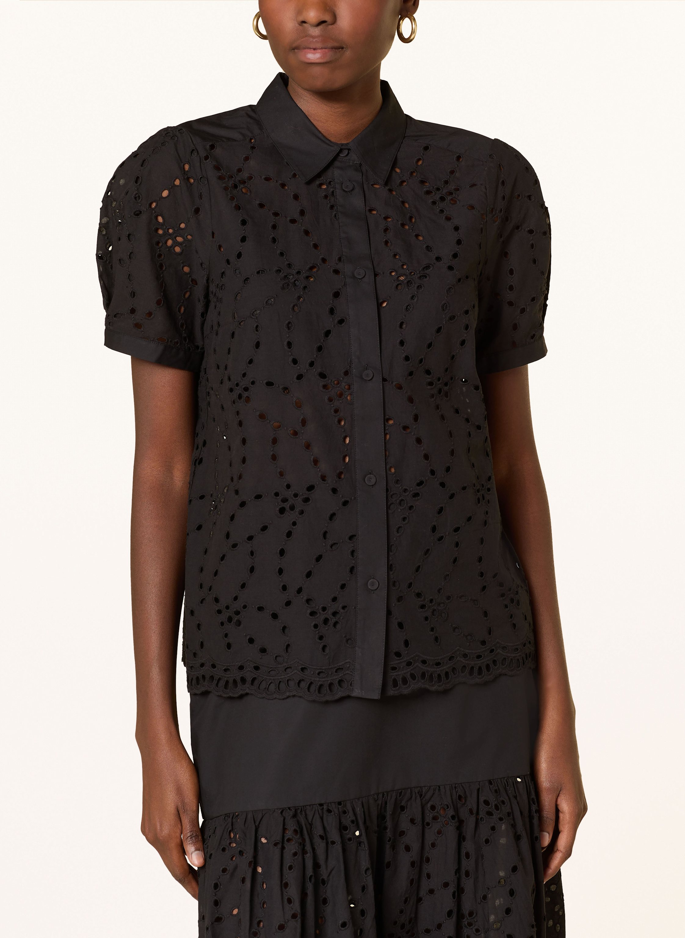 Thumbnail - Inwear Hemdbluse Faithiw Aus Lochspitze schwarz