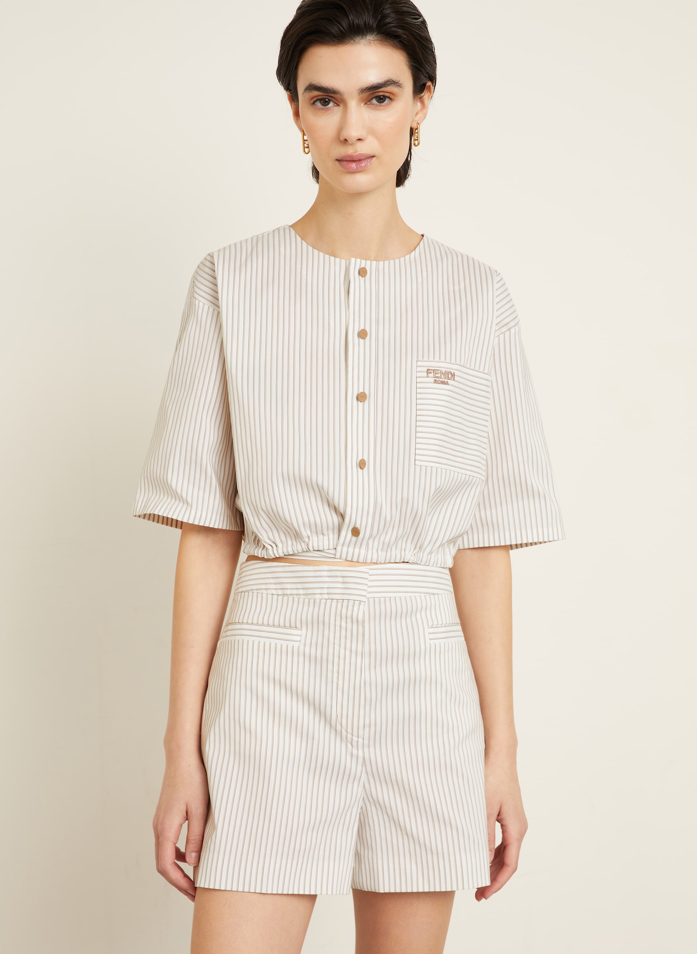 Thumbnail - Fendi Bluse beige