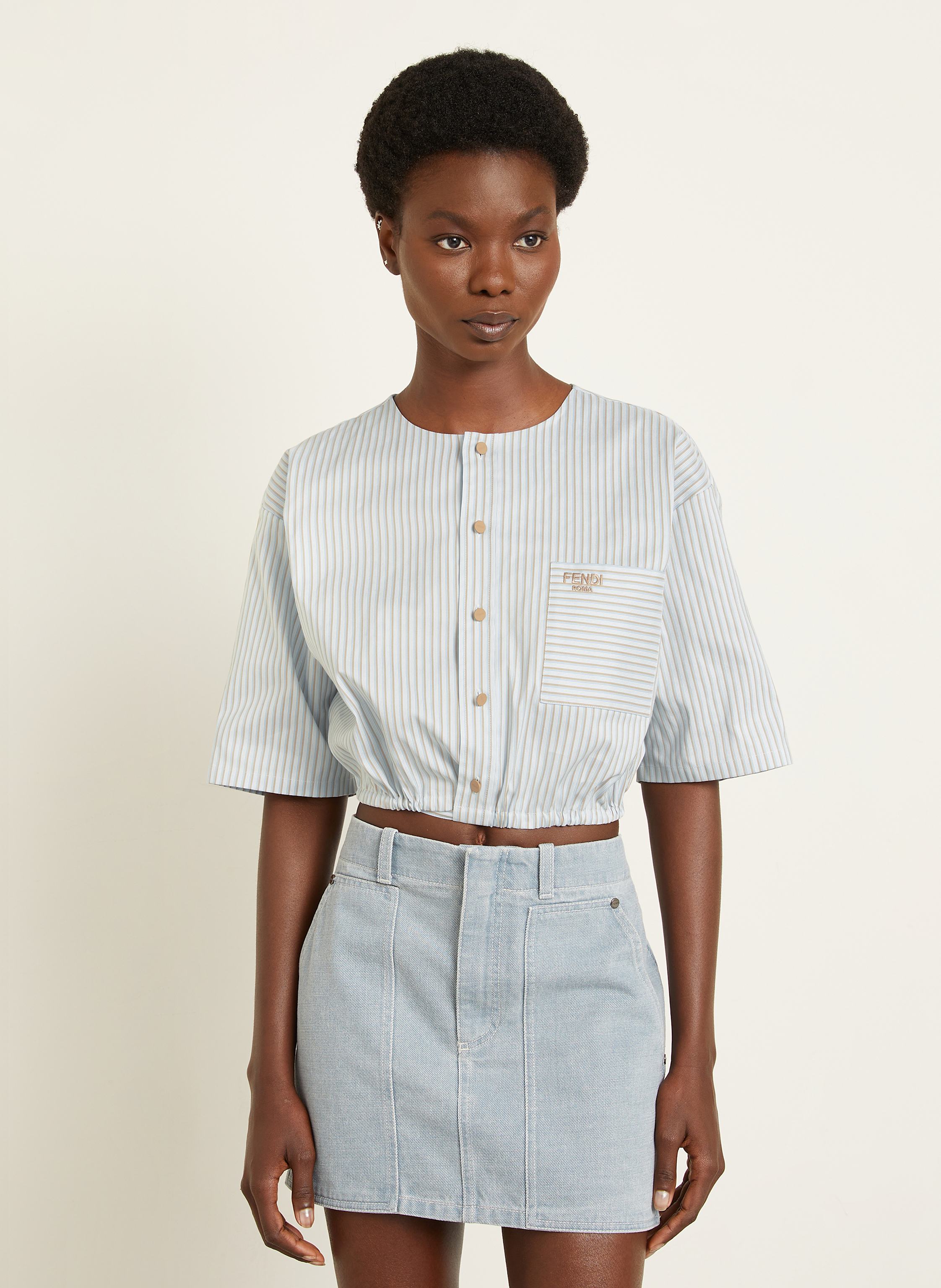 Thumbnail - Fendi Bluse blau