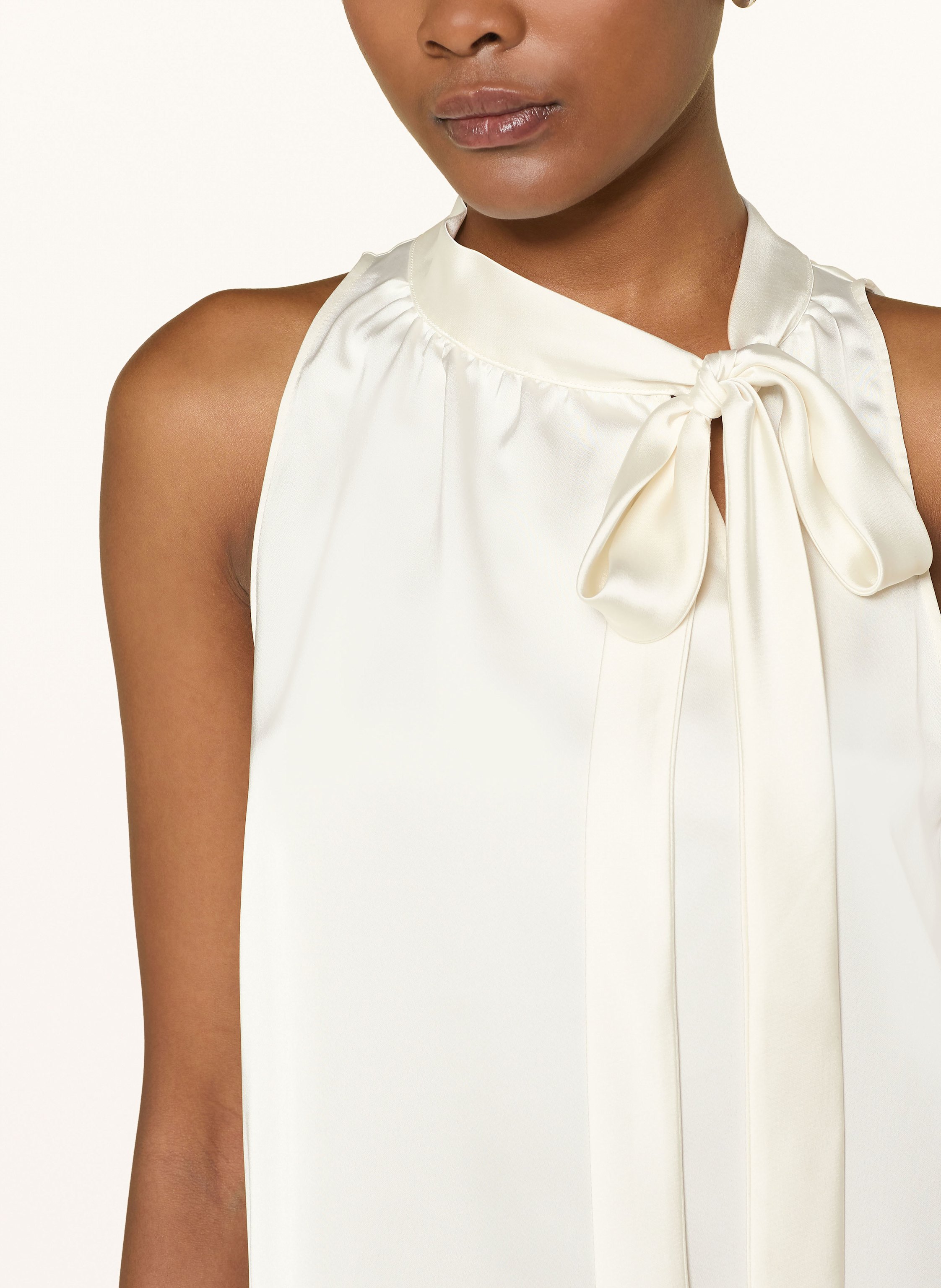 Thumbnail - Hugo Schluppenbluse Celuni Aus Satin weiss