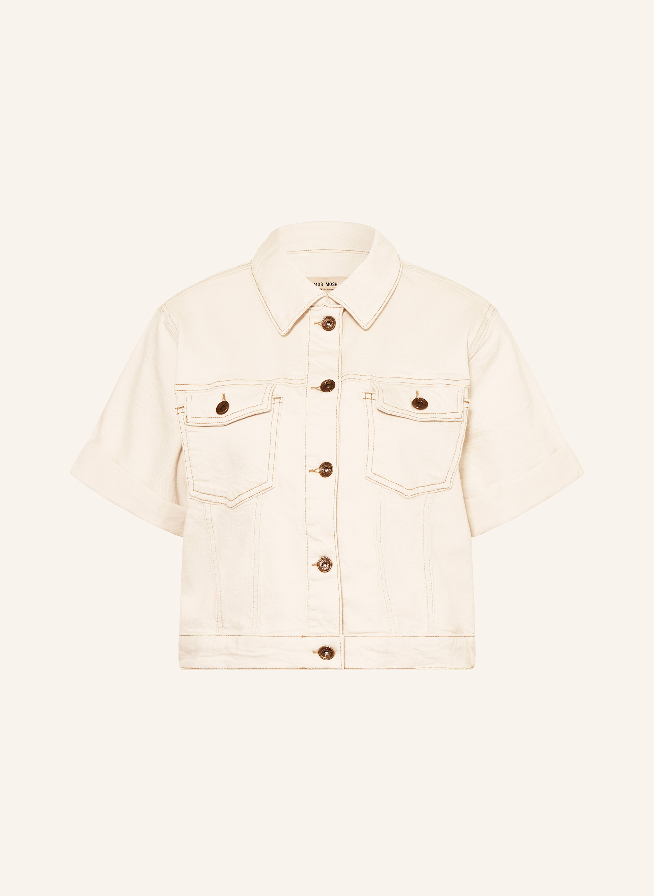 Mos Mosh Jeansjacke Mmlette weiss