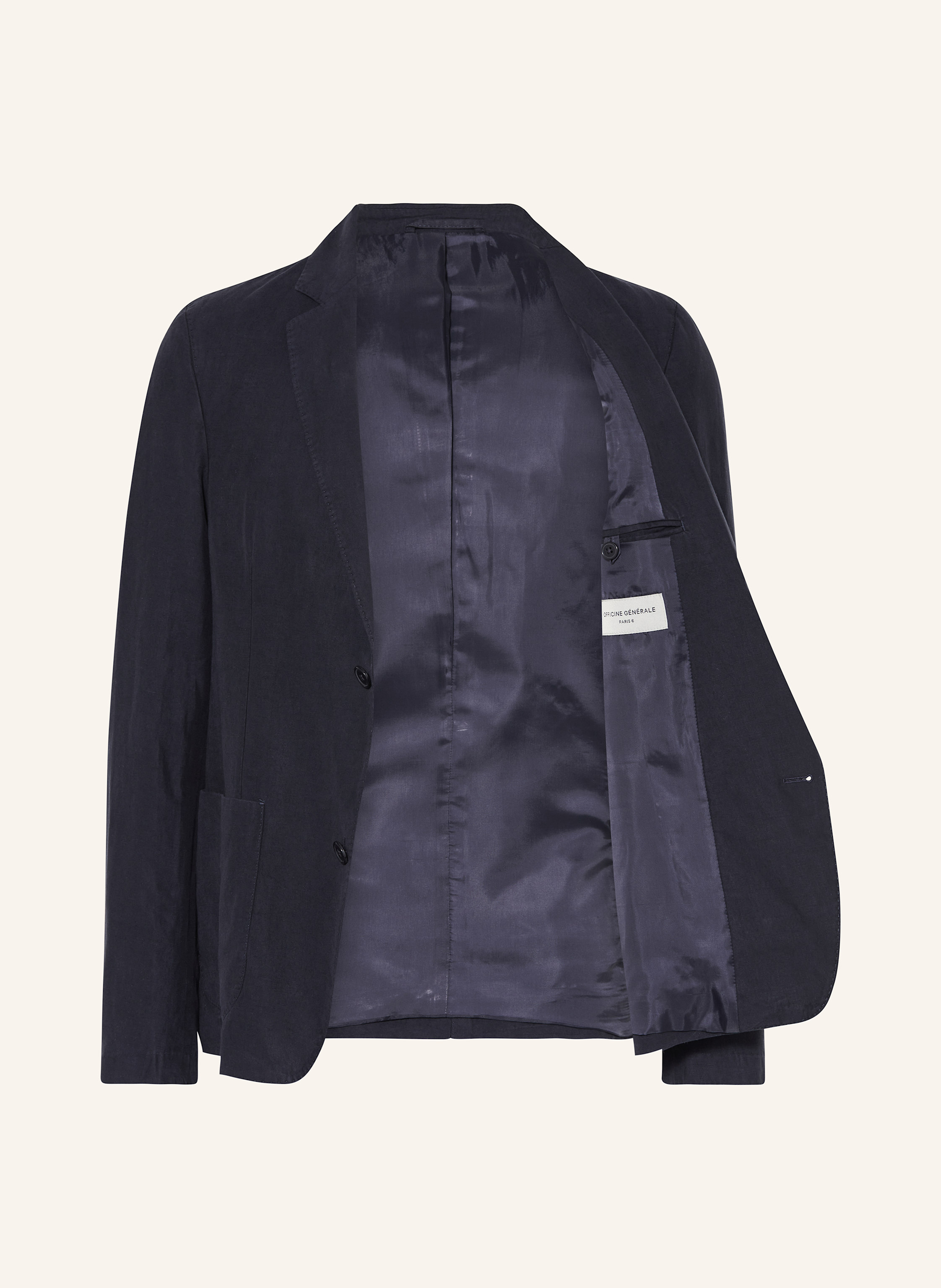 Thumbnail - Officine Générale Anzugsakko Nehemiah Slim Fit blau