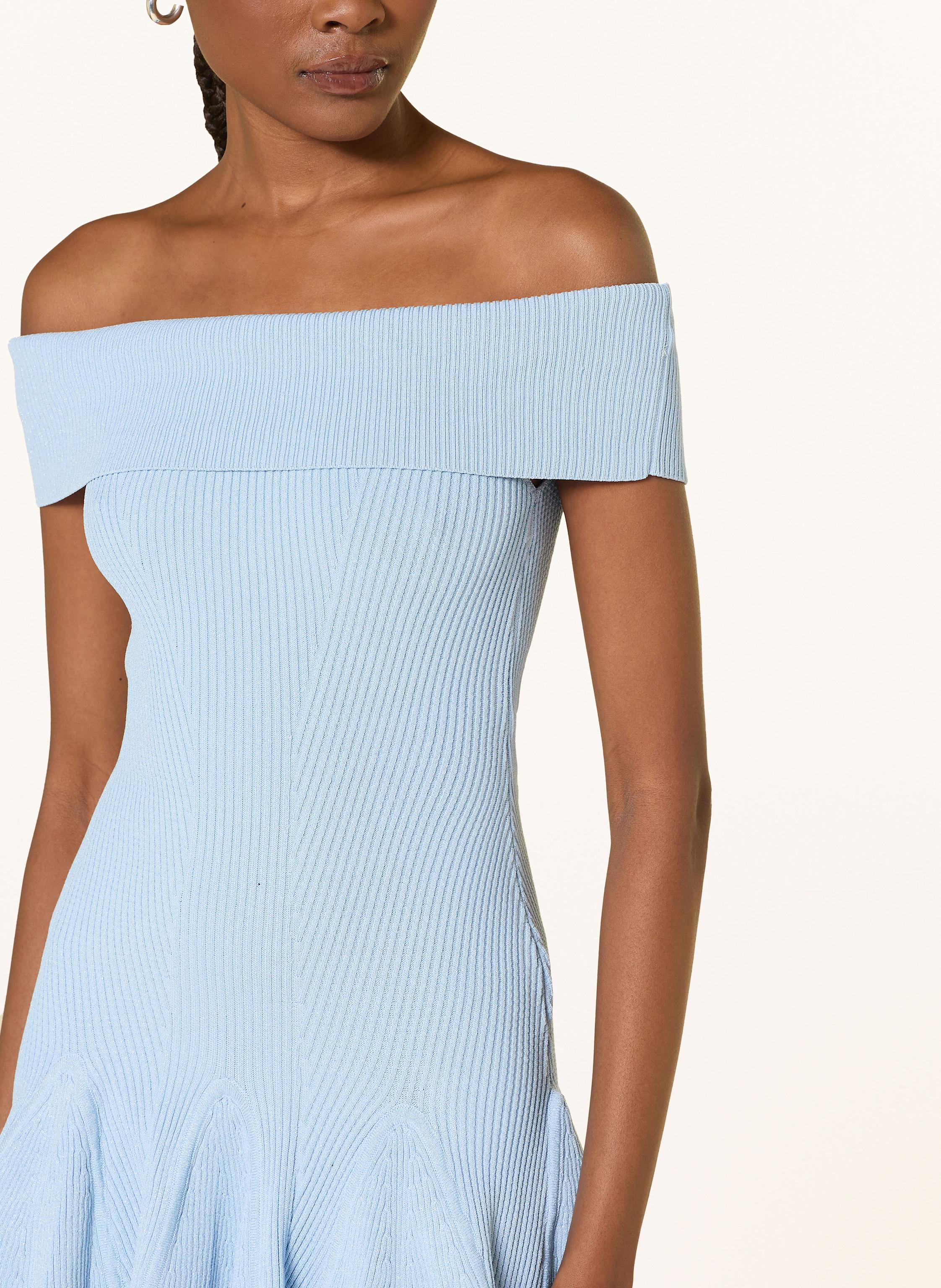 Thumbnail - Retrofête Strickkleid Erica blau
