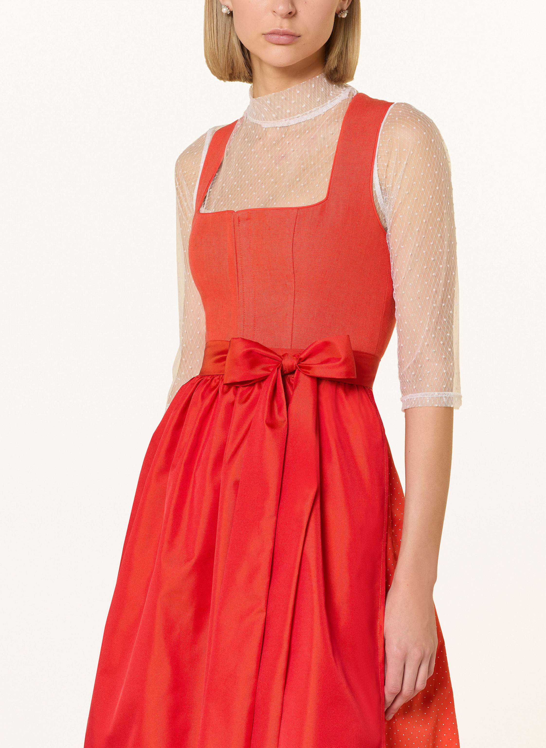Thumbnail - Alissa By Kinga Mathe Dirndl Adri Mit Leinen orange