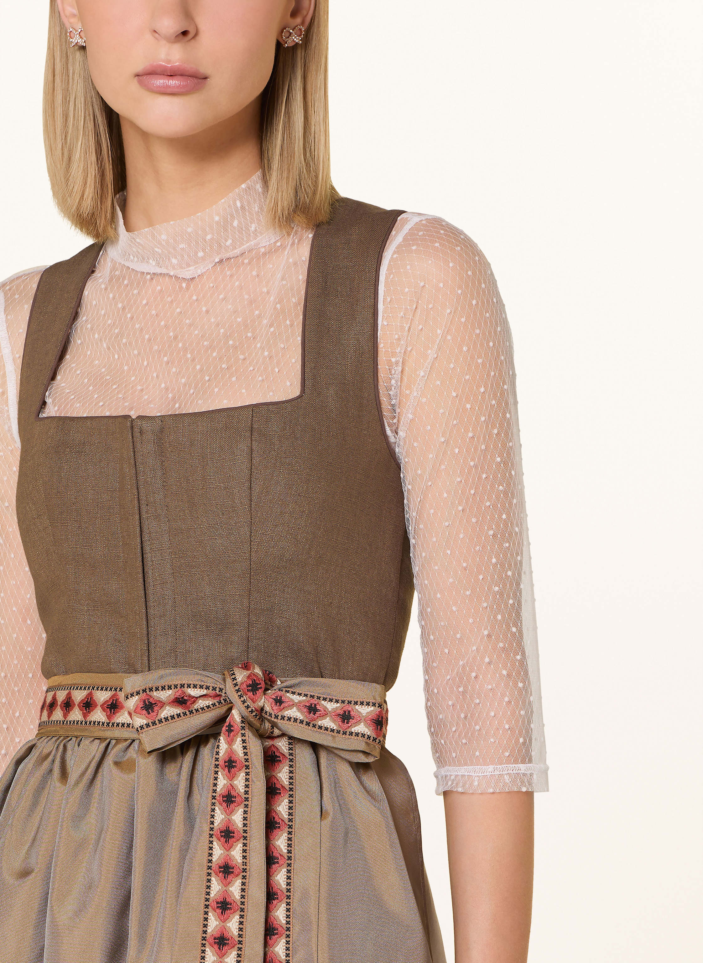 Thumbnail - Alissa By Kinga Mathe Dirndl Karla Mit Leinen beige