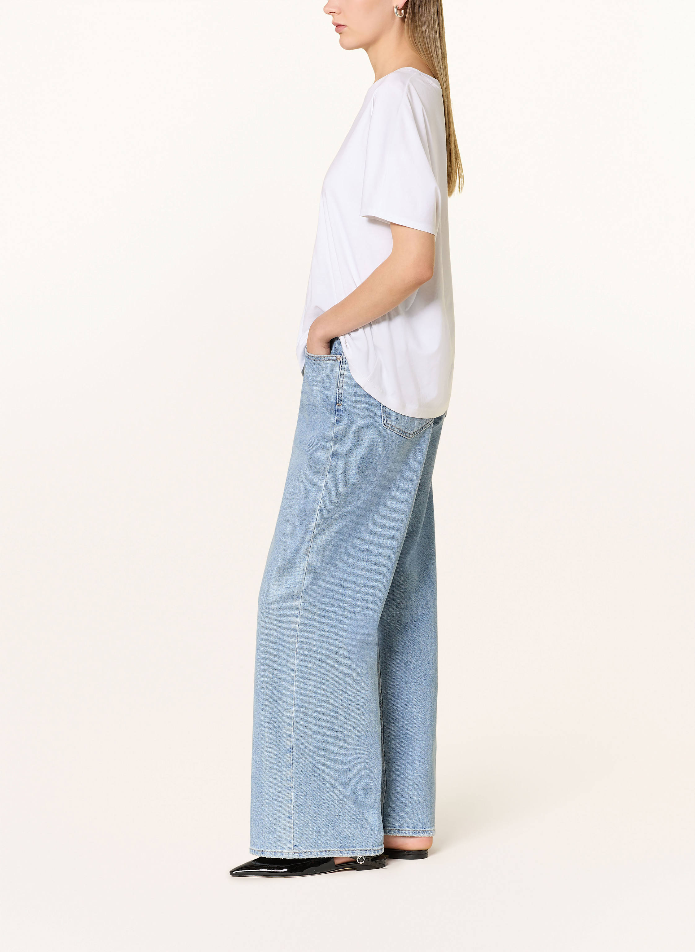 Thumbnail - Brax Wide Leg Jeans Morgan blau