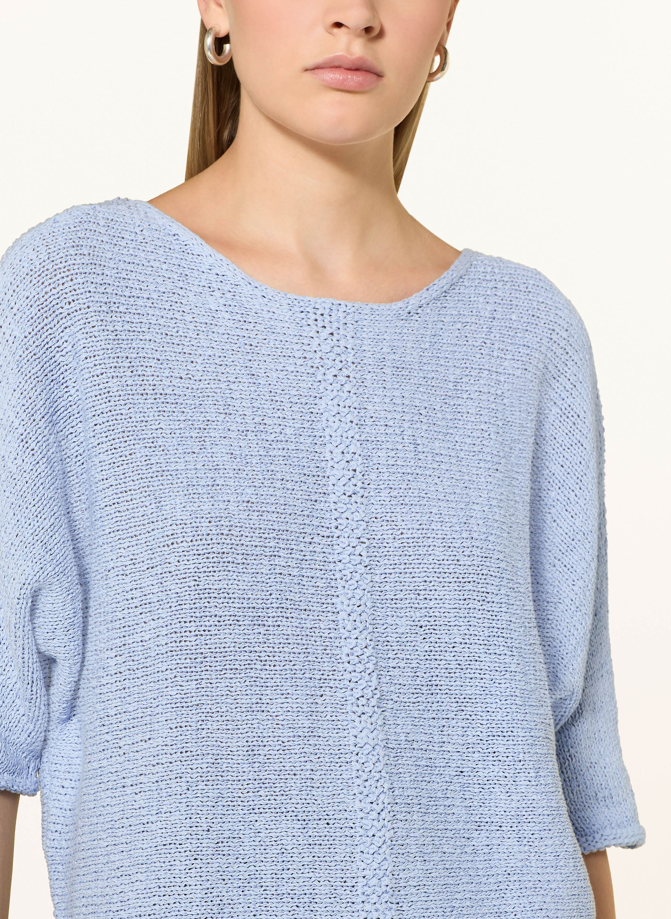 Thumbnail - Oui Strickshirt blau