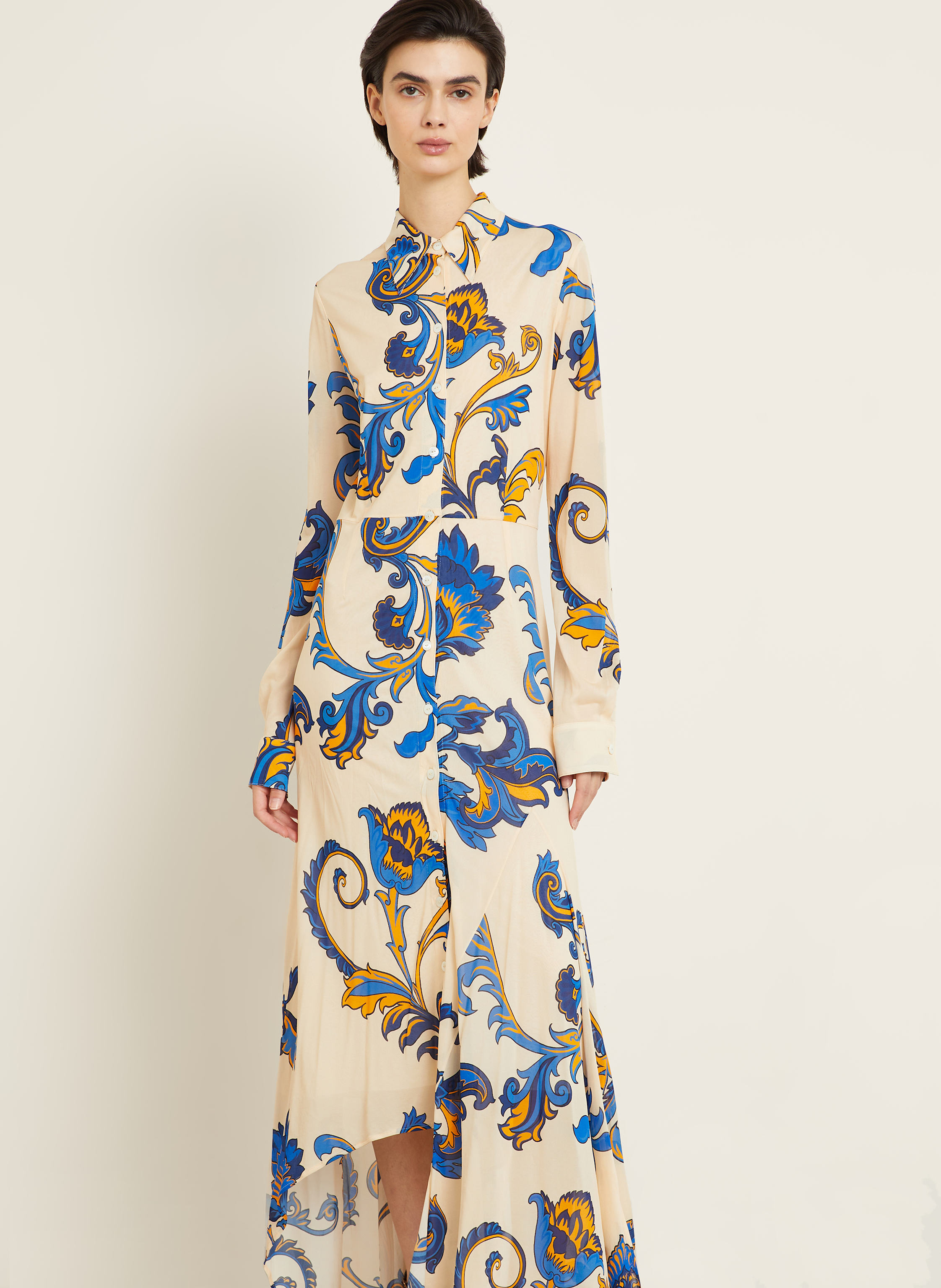 Thumbnail - Etro Hemdblusenkleid beige