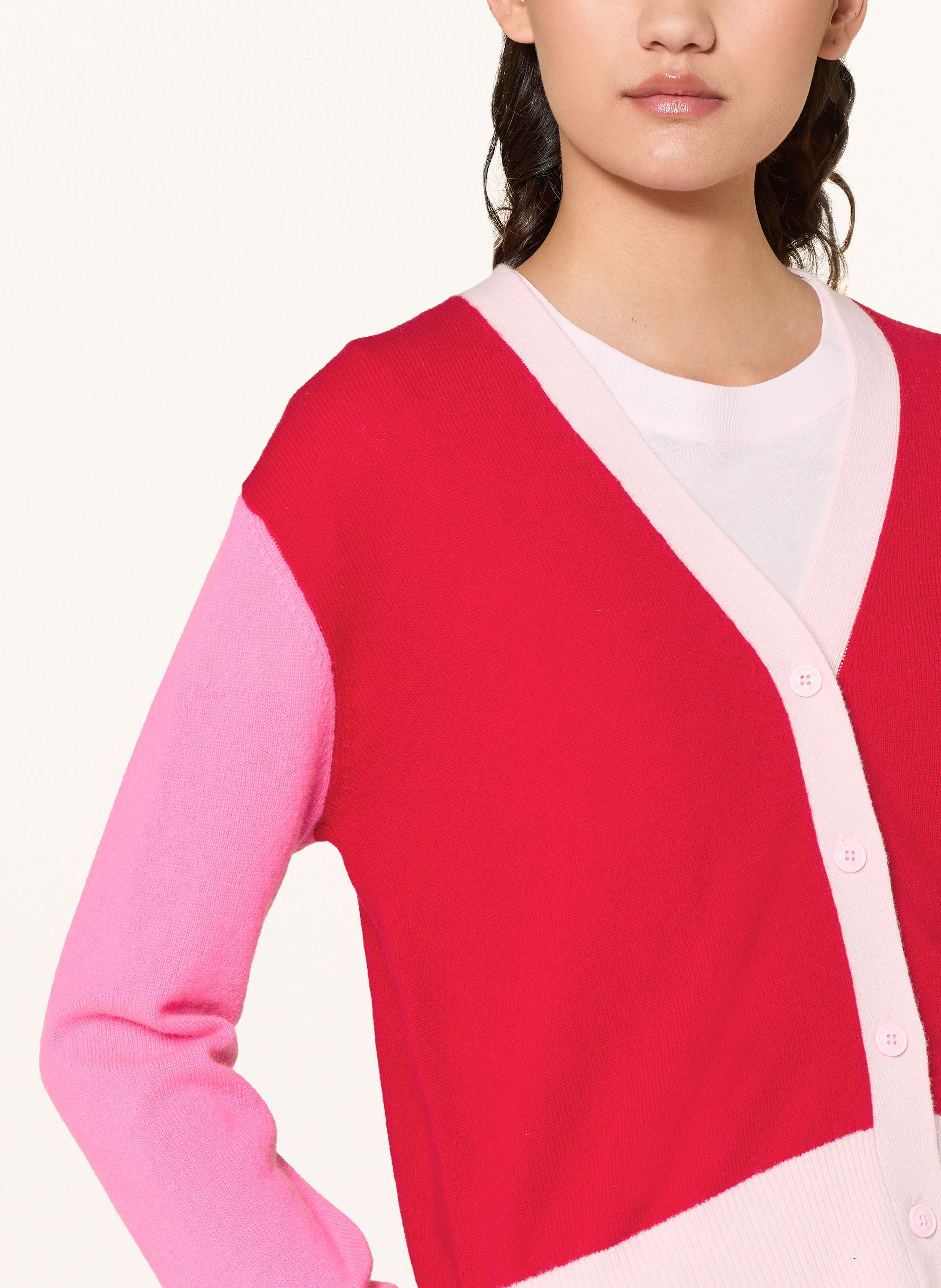 Thumbnail - From Future Cashmere-Strickjacke pink
