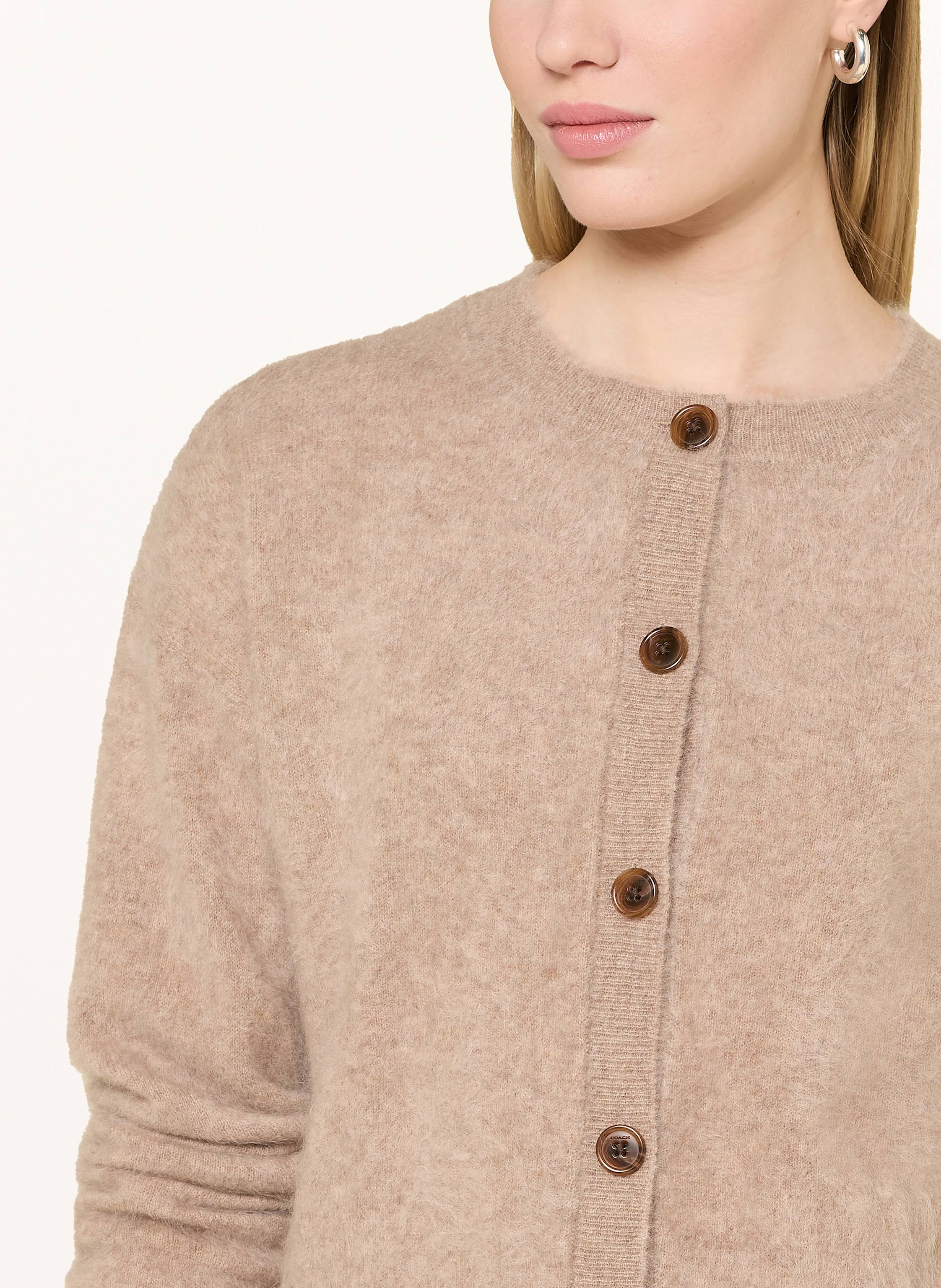 Thumbnail - Darling Harbour Strickjacke Aus Cashmere beige