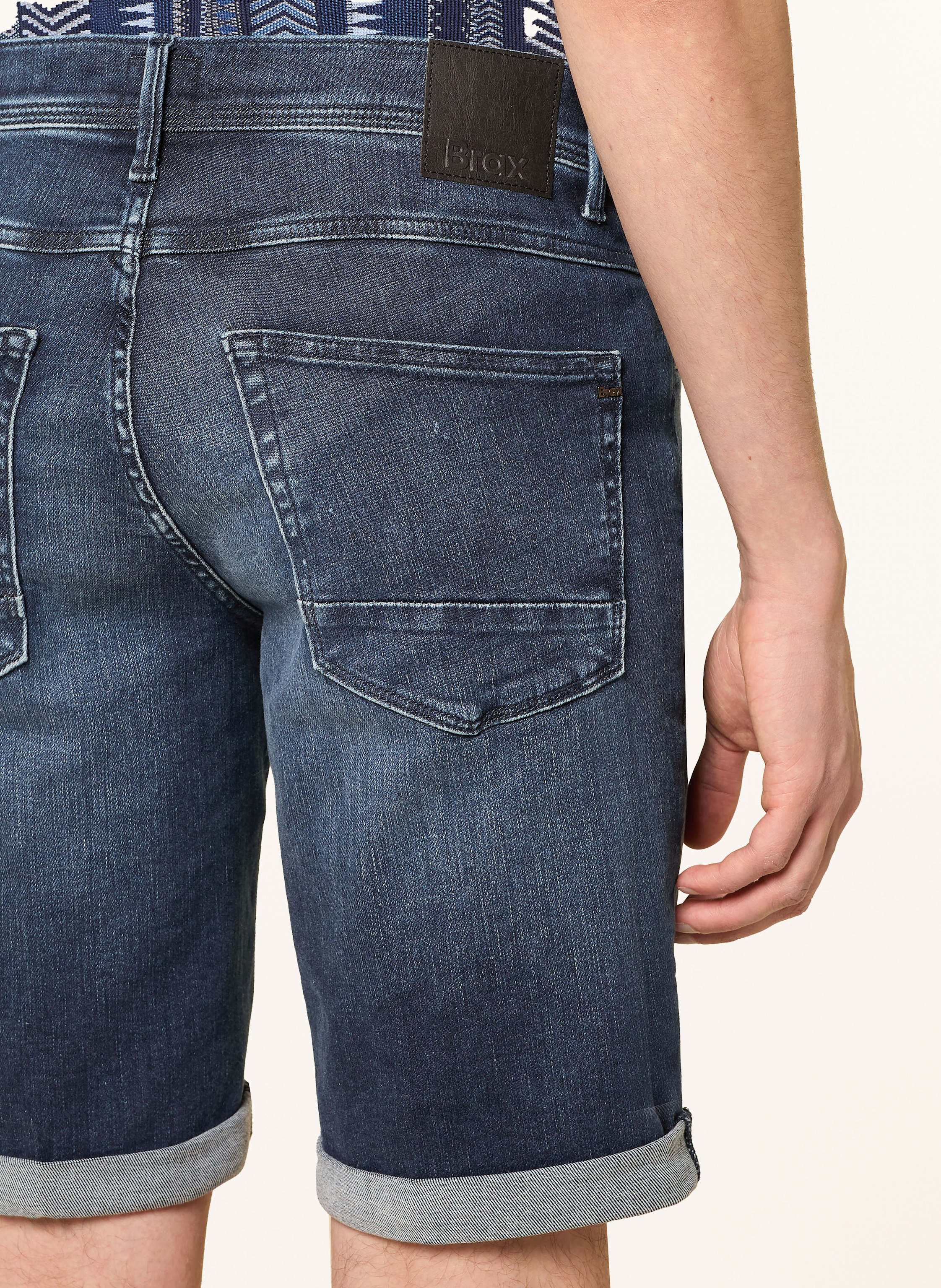 Thumbnail - Brax Jeansshorts Chris B Slim Fit blau