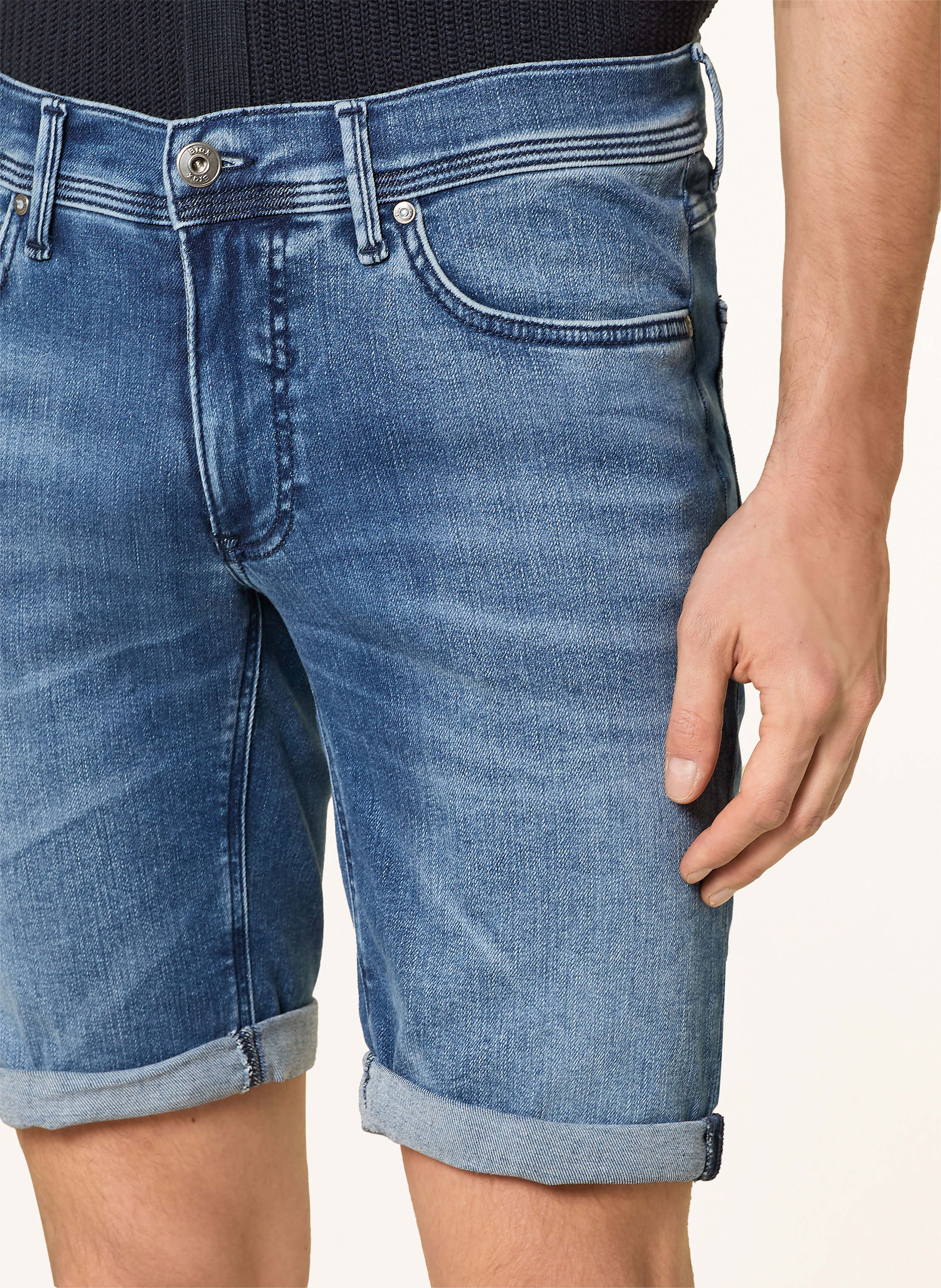Thumbnail - Brax Jeansshorts Chris B Slim Fit blau