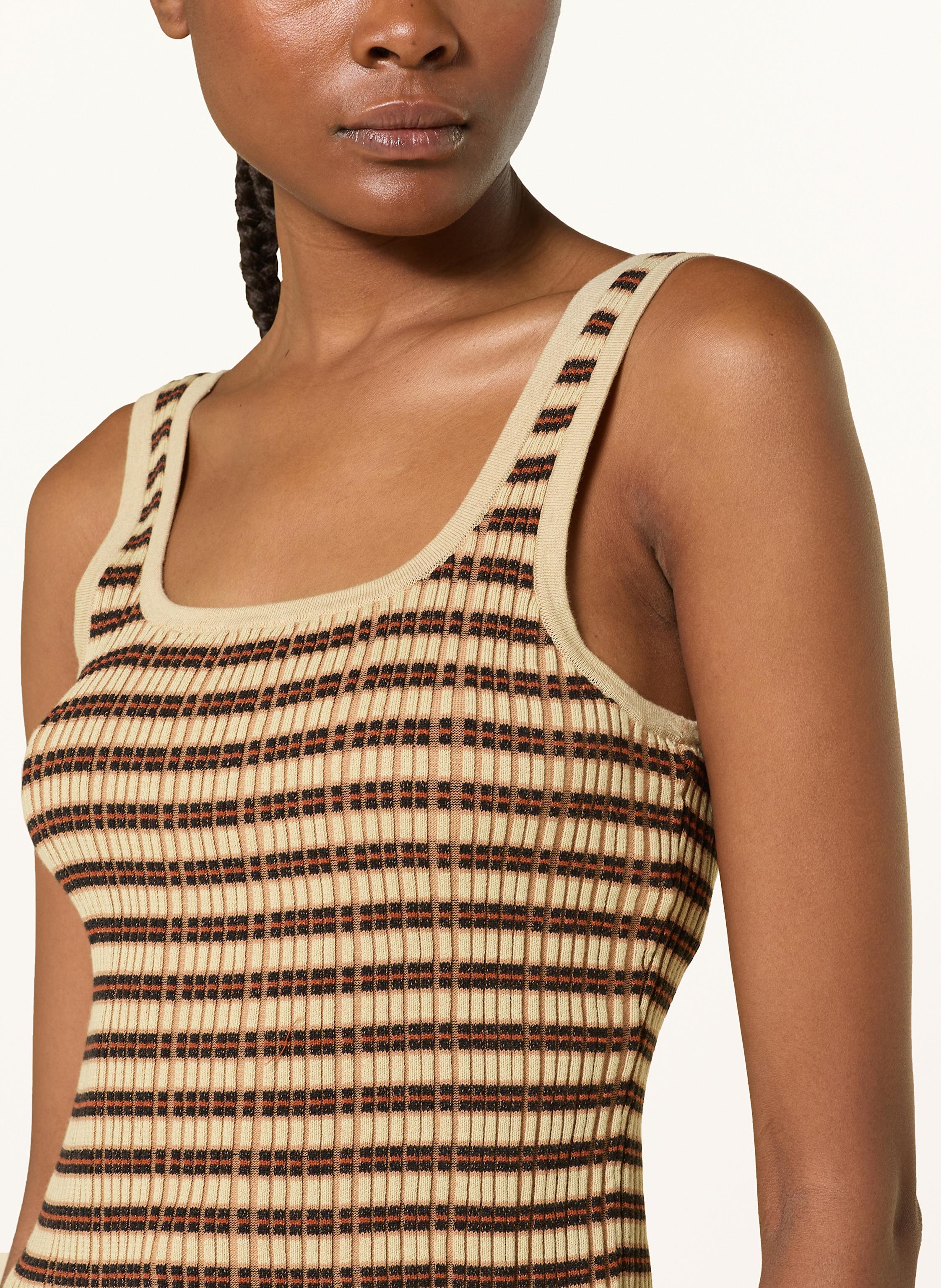 Thumbnail - Nanushka Stricktop Delfine beige