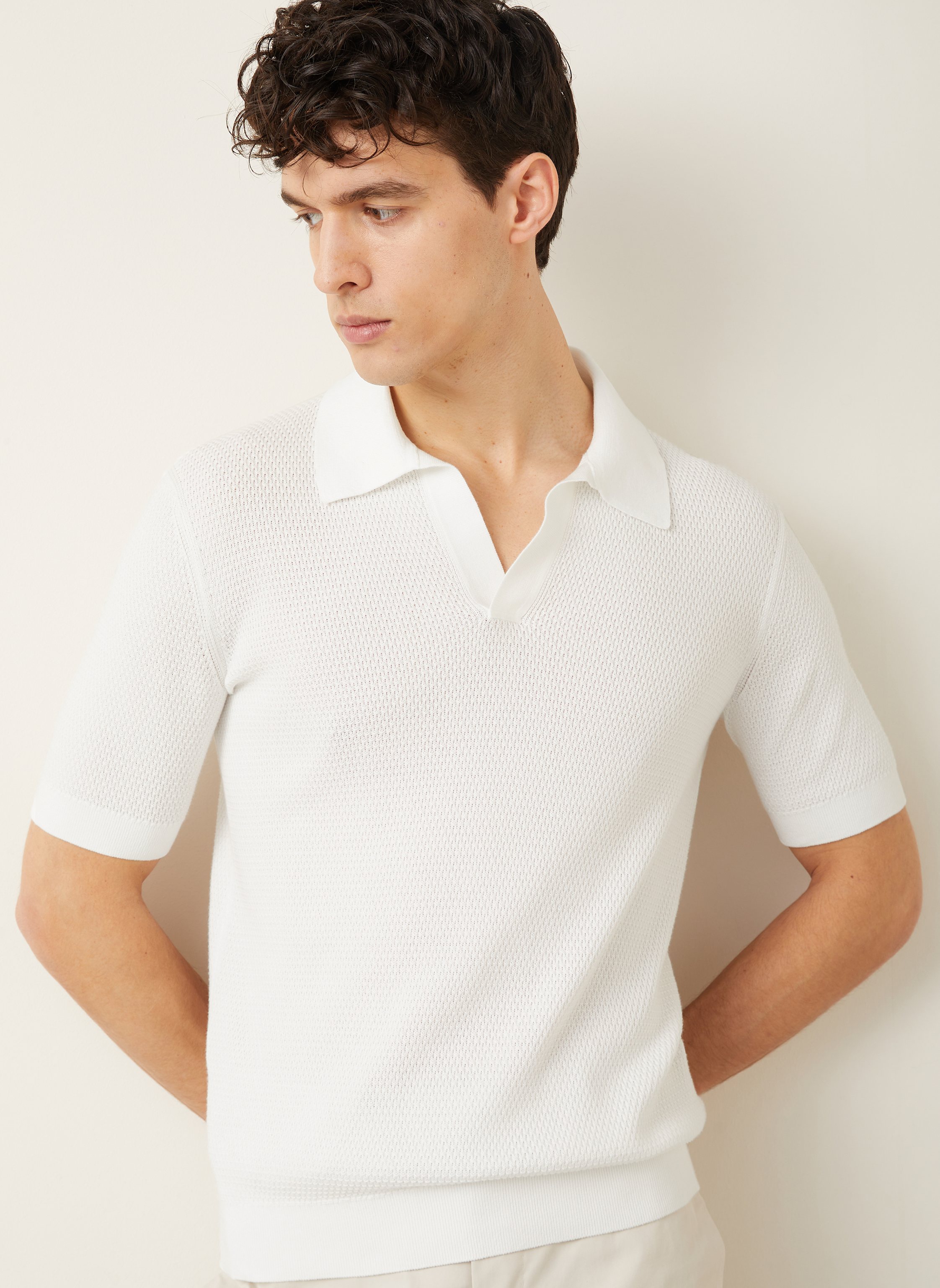 Thumbnail - Zegna Strick-Poloshirt weiss