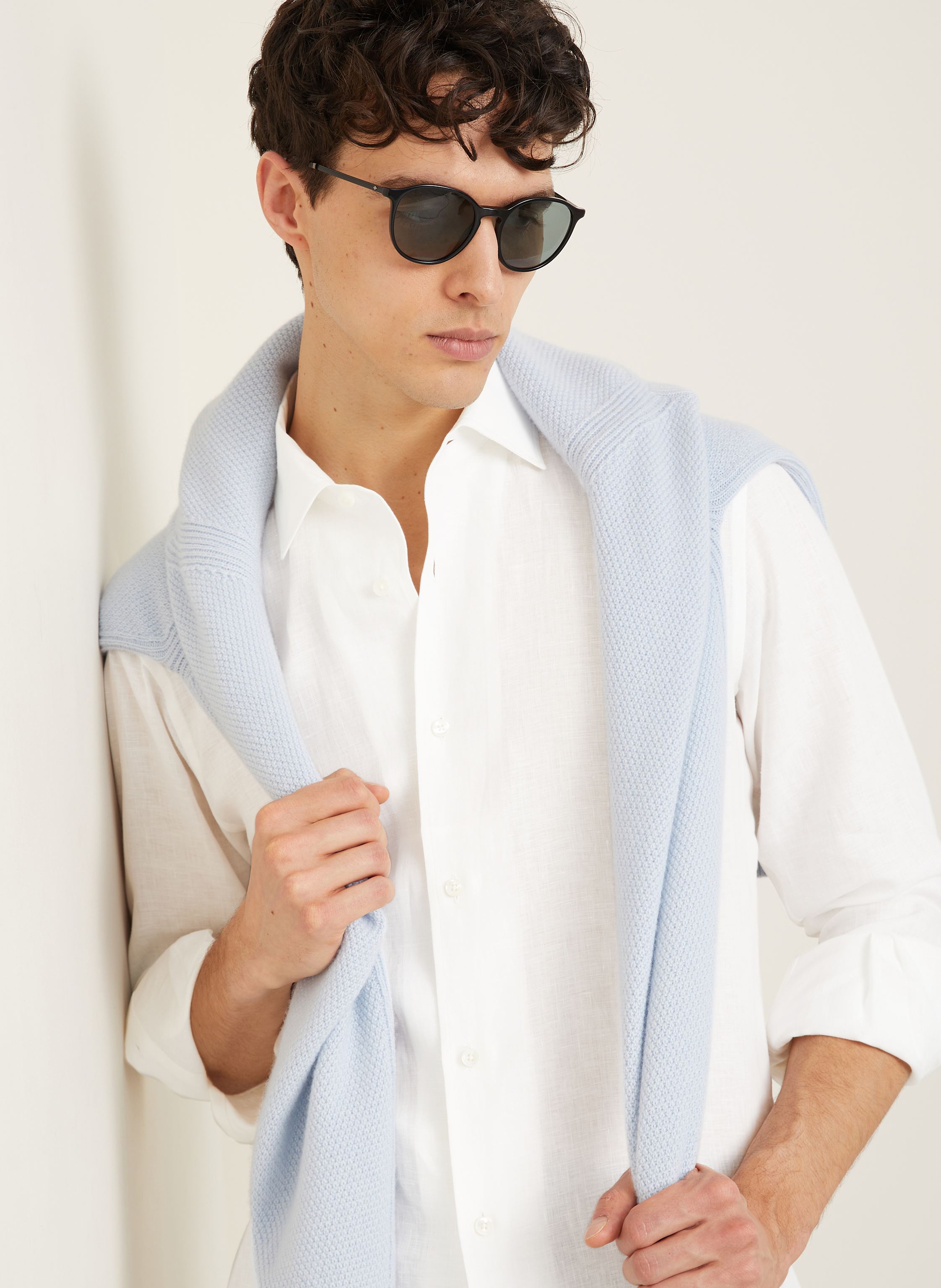 Thumbnail - Zegna Leinenhemd Regular Fit weiss