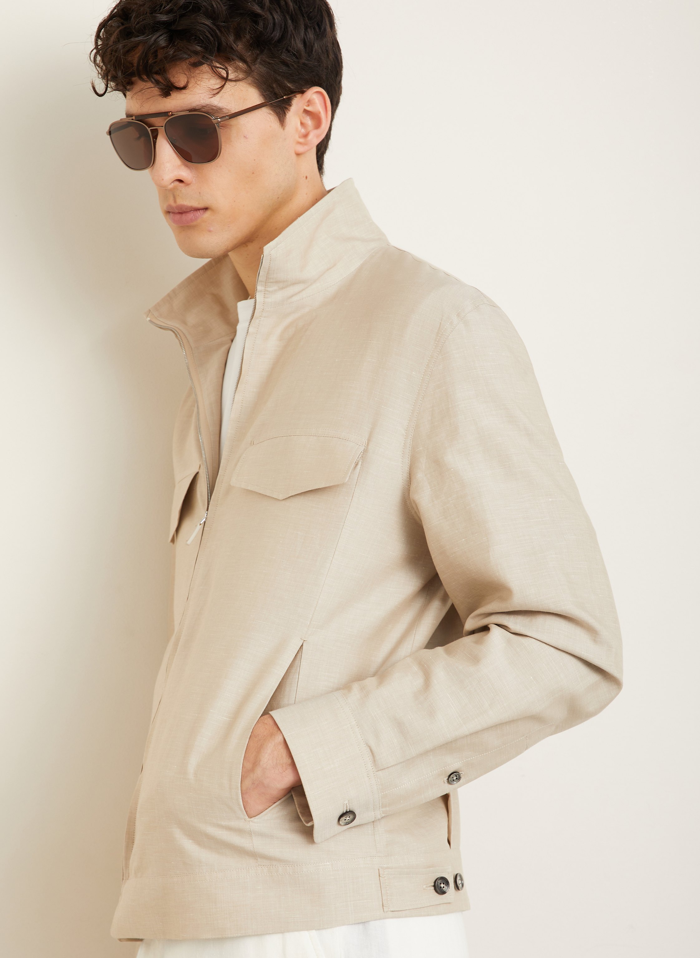 Thumbnail - Zegna Overshirt beige