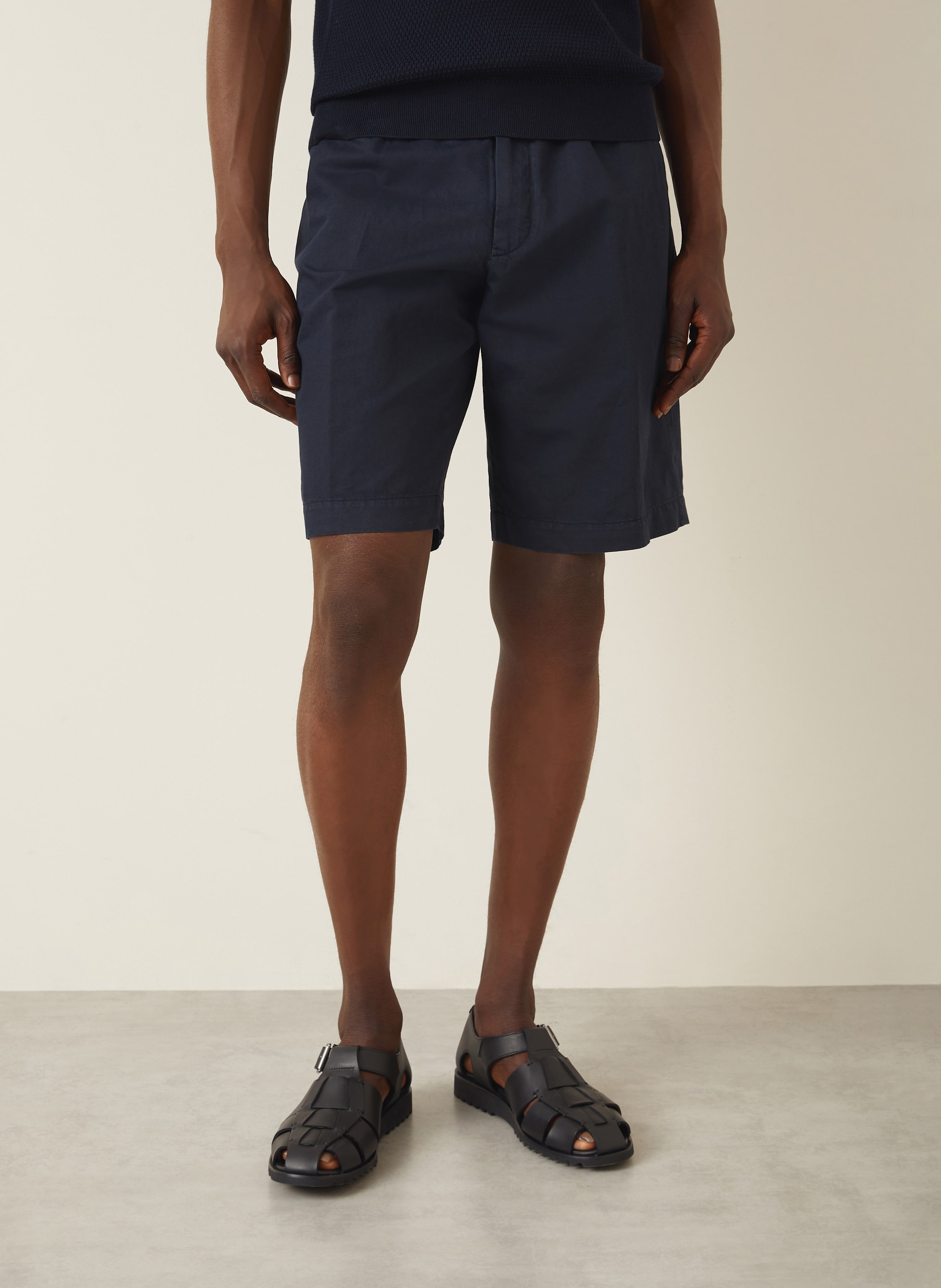 Thumbnail - Zegna Shorts Mit Leinen blau