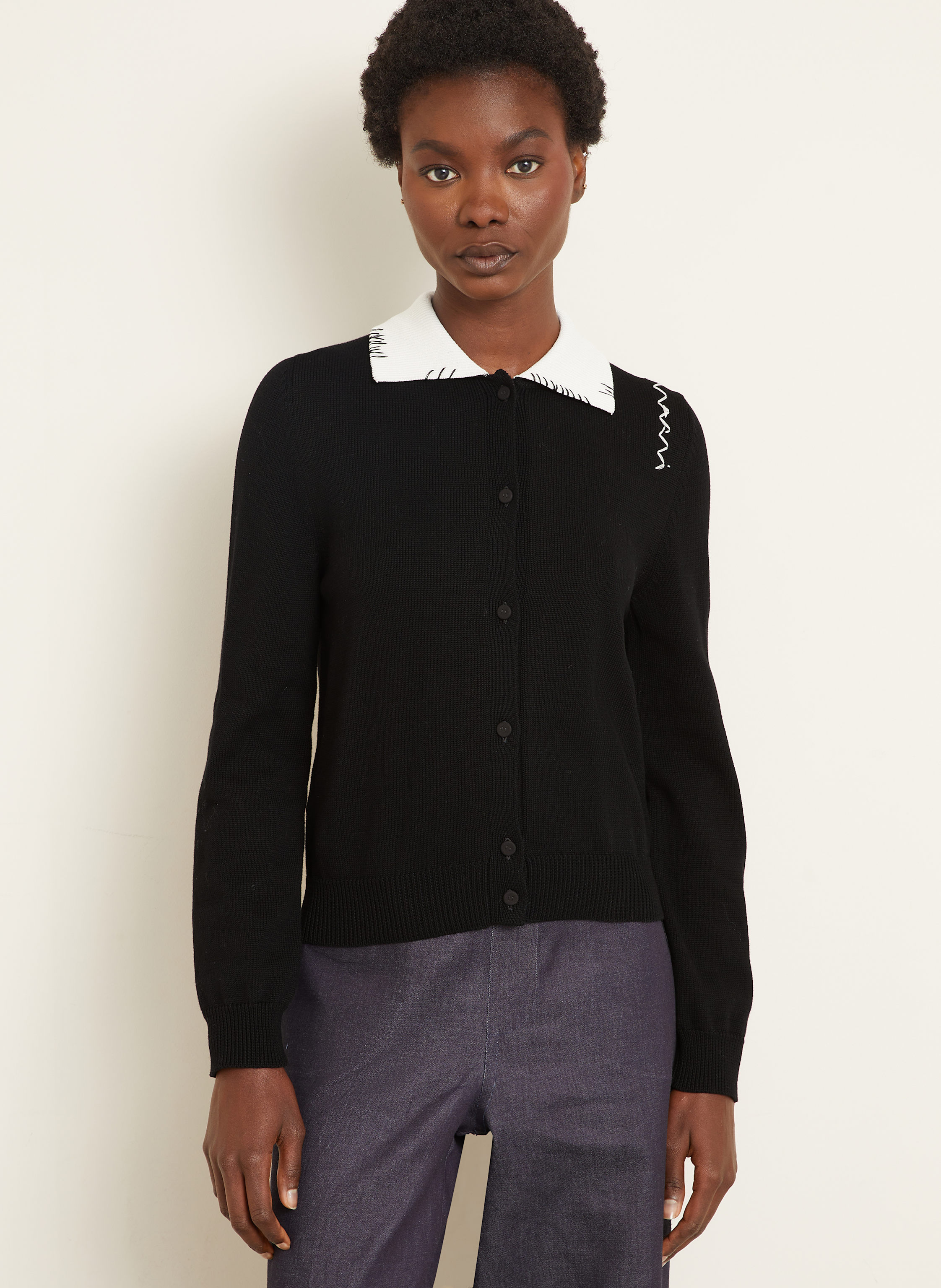 Thumbnail - Marni Strickjacke schwarz