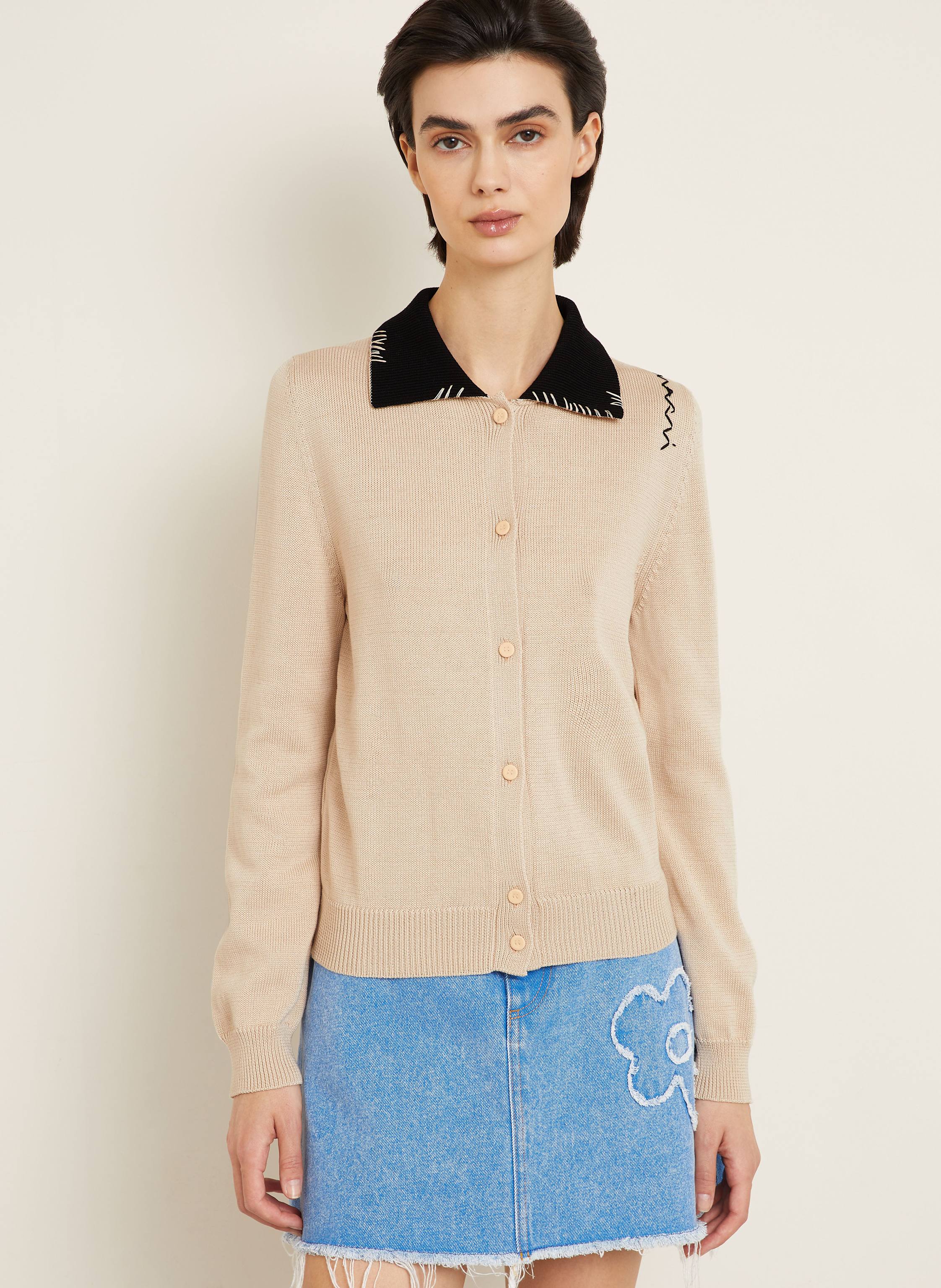 Thumbnail - Marni Strickjacke beige