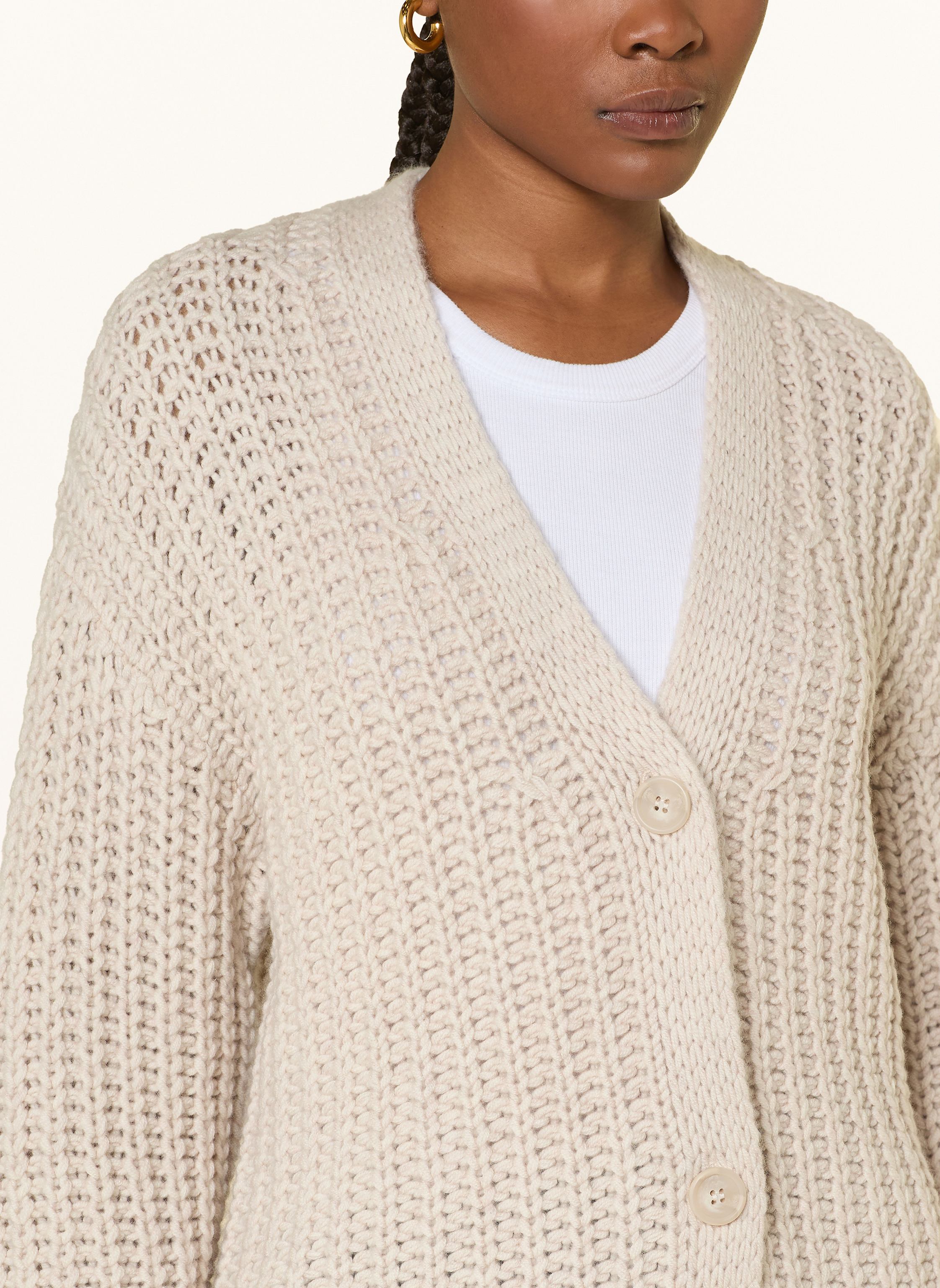 Thumbnail - Mrs & Hugs Strickjacke Mit Cashmere weiss