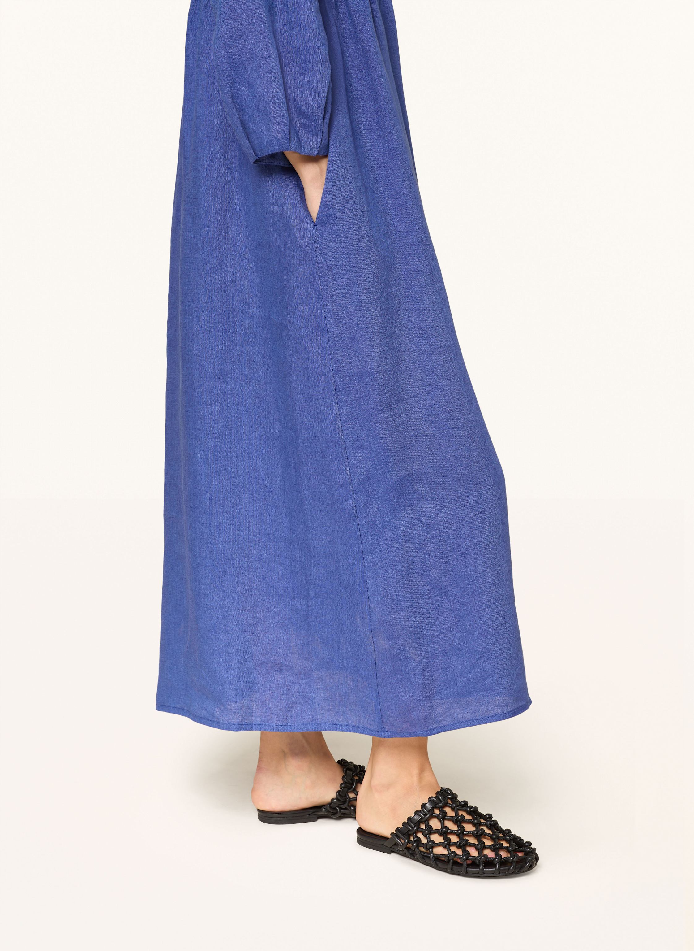 Thumbnail - Robert Friedman Leinenkleid Selenal blau