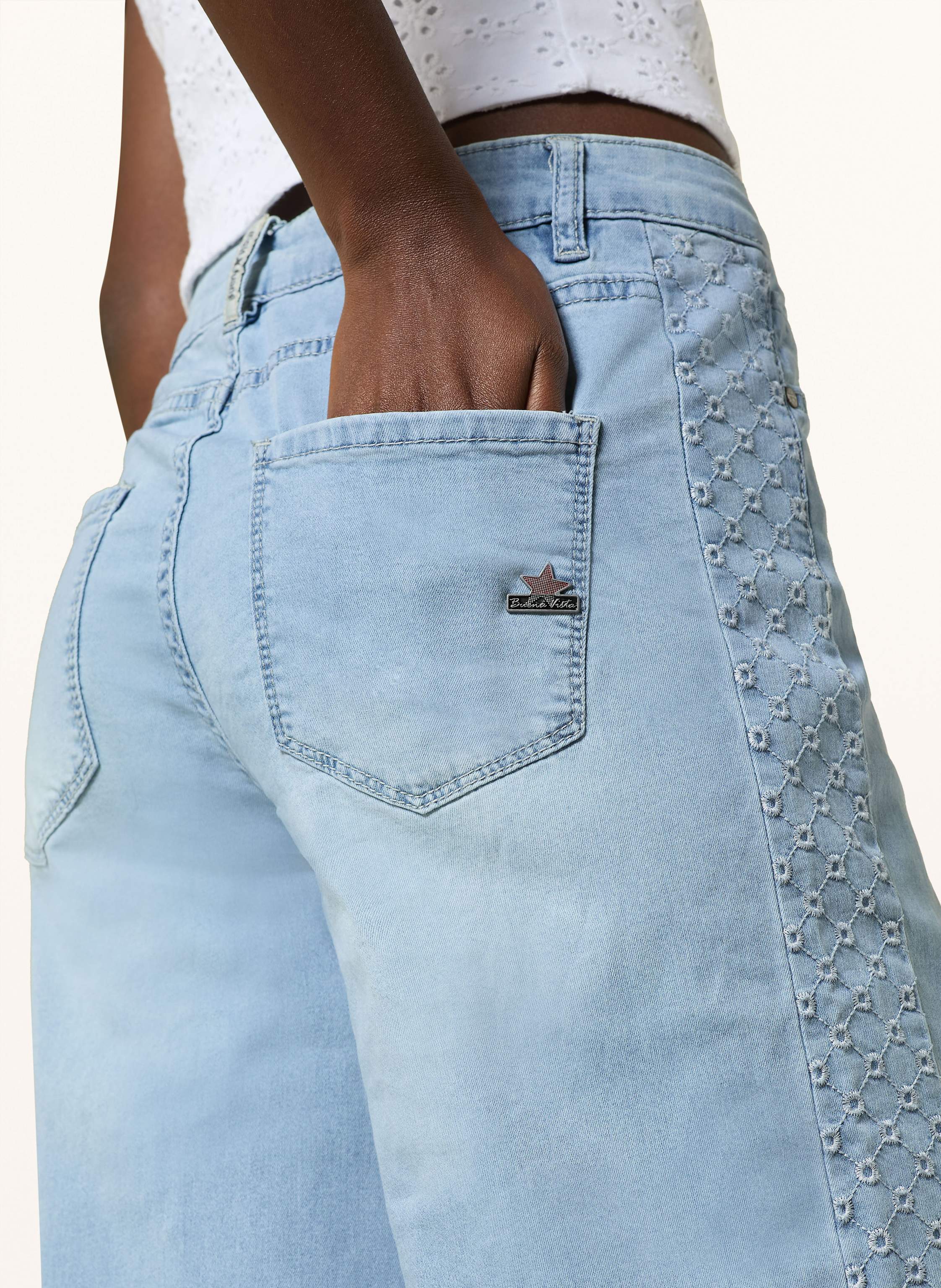 Thumbnail - Buena Vista Wide Leg Jeans blau