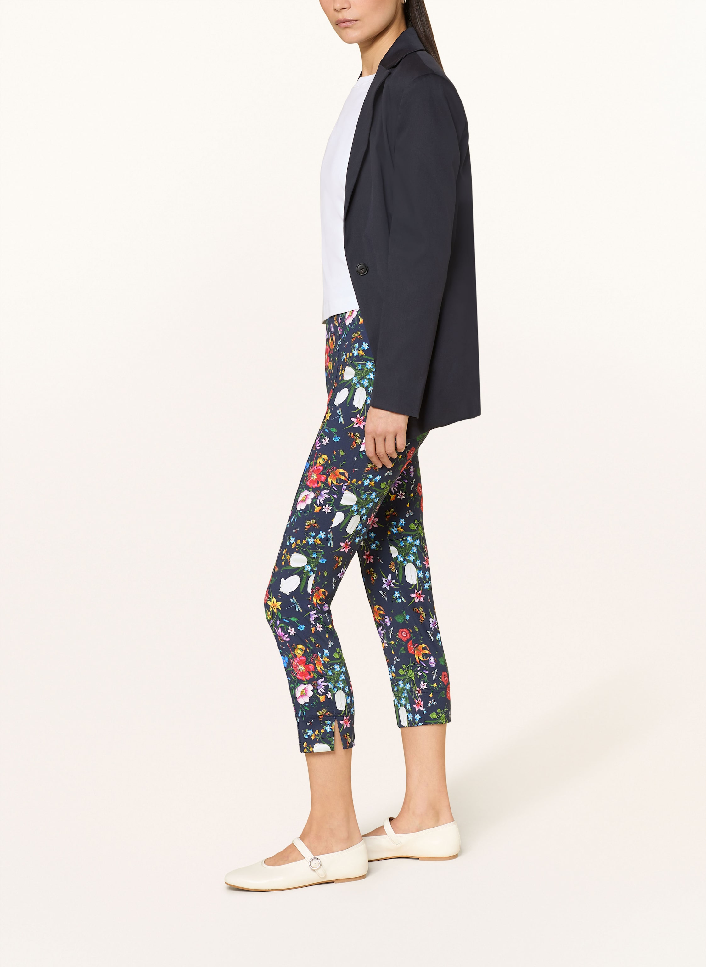 Thumbnail - Seductive 3/4-Hose Capri Aus Jersey blau