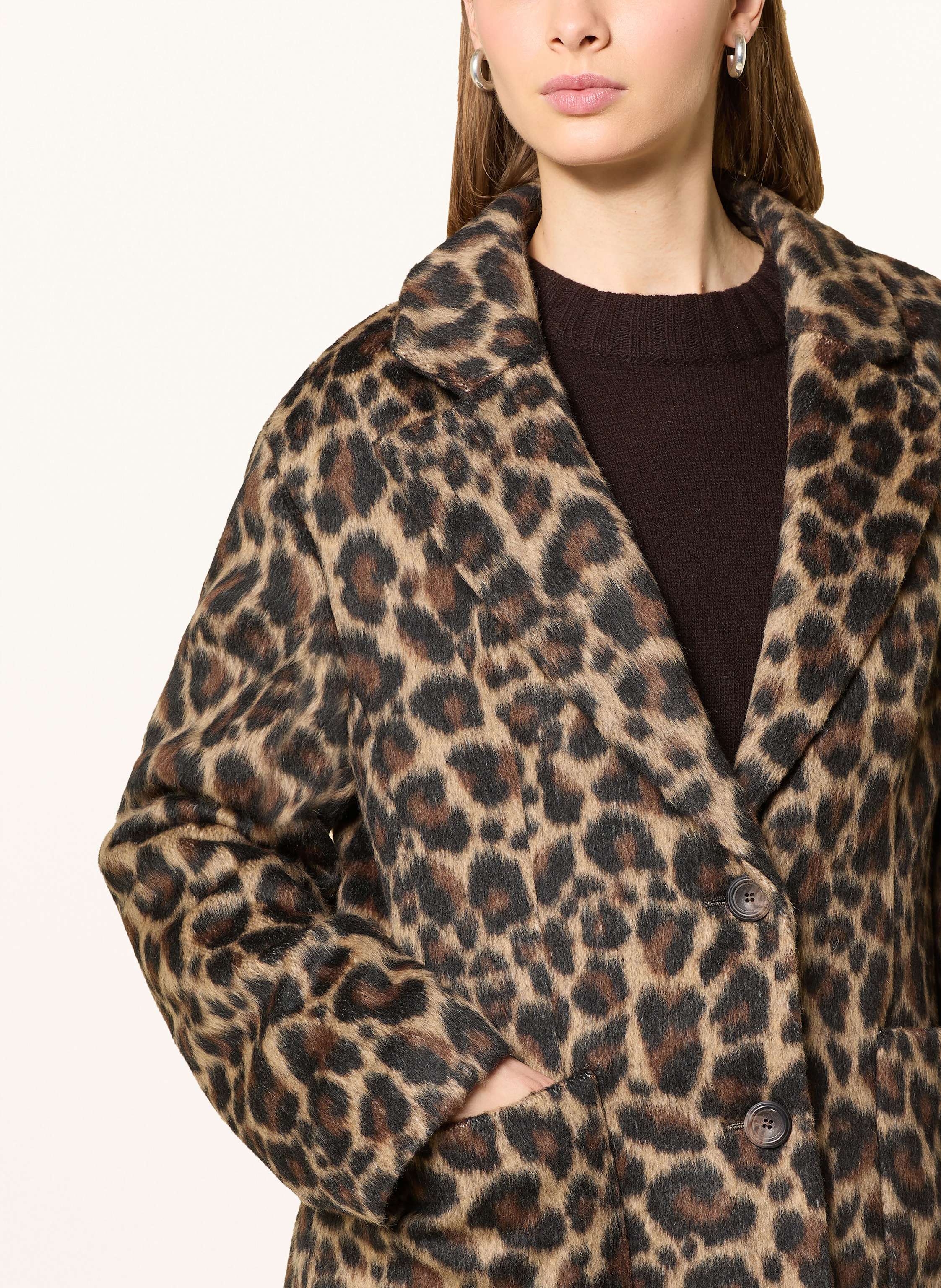 Thumbnail - Darling Harbour Kunstfell-Mantel braun