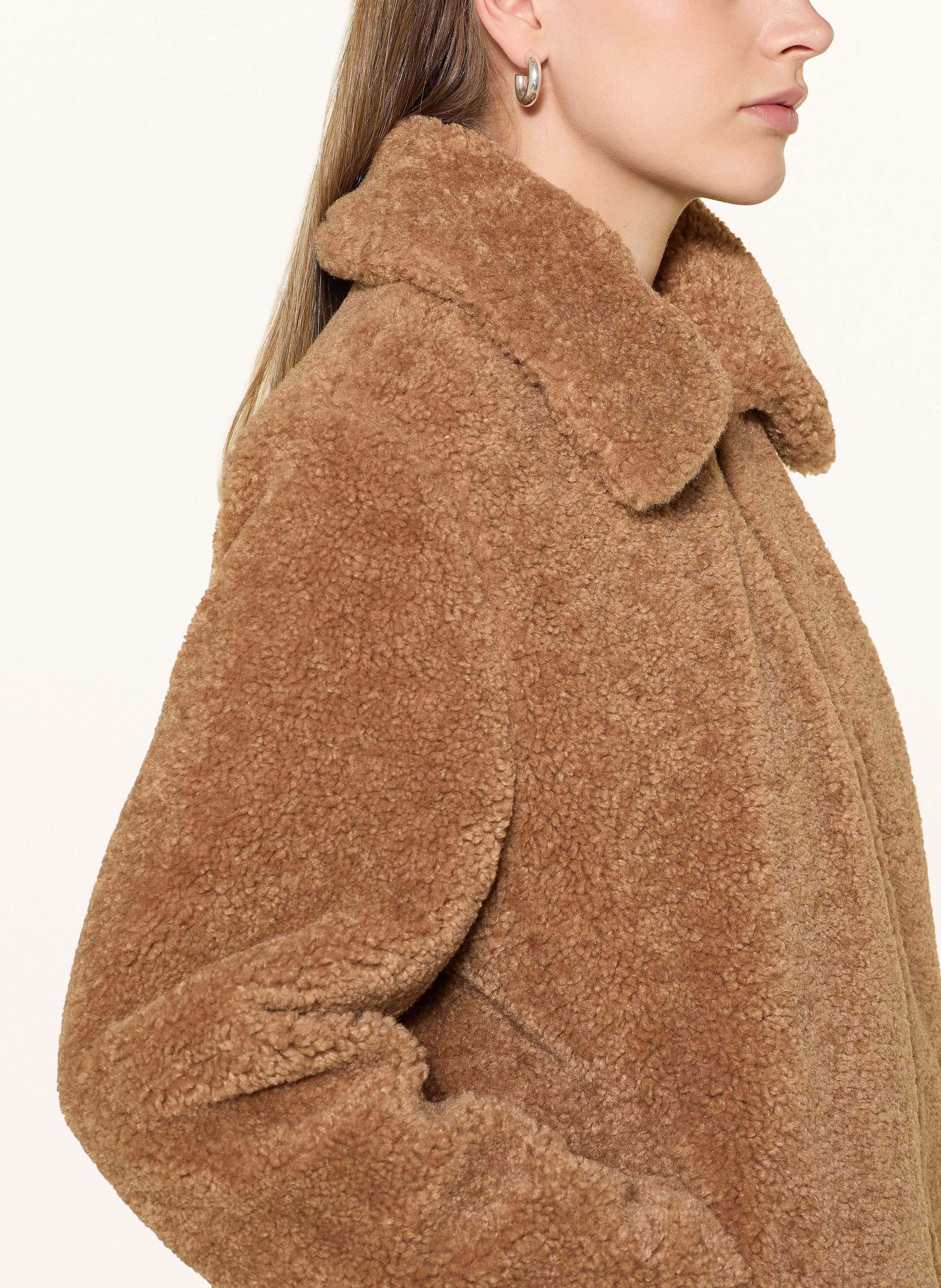 Thumbnail - Darling Harbour Teddyfell-Jacke beige