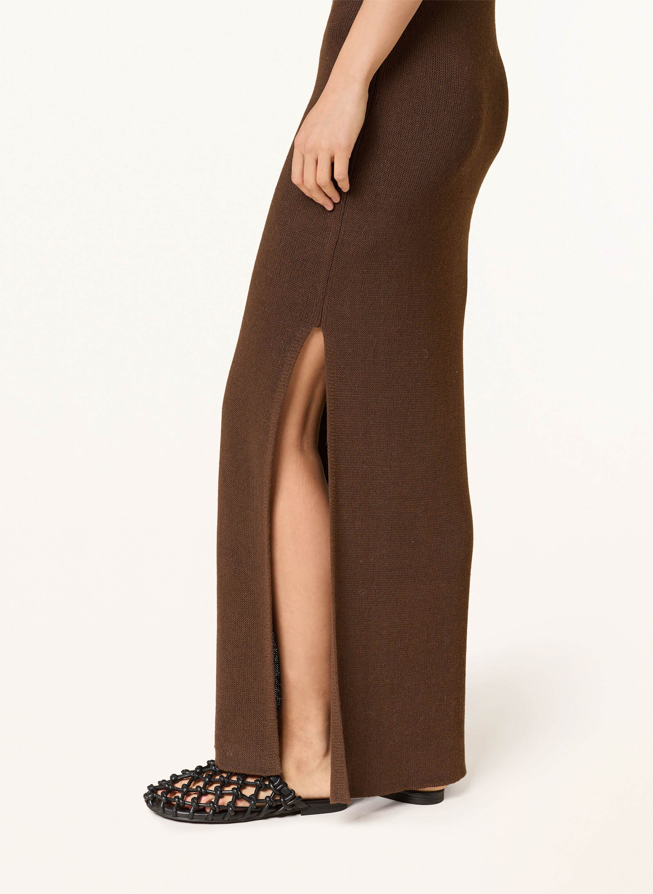 Thumbnail - Mrs & Hugs Strickkleid braun