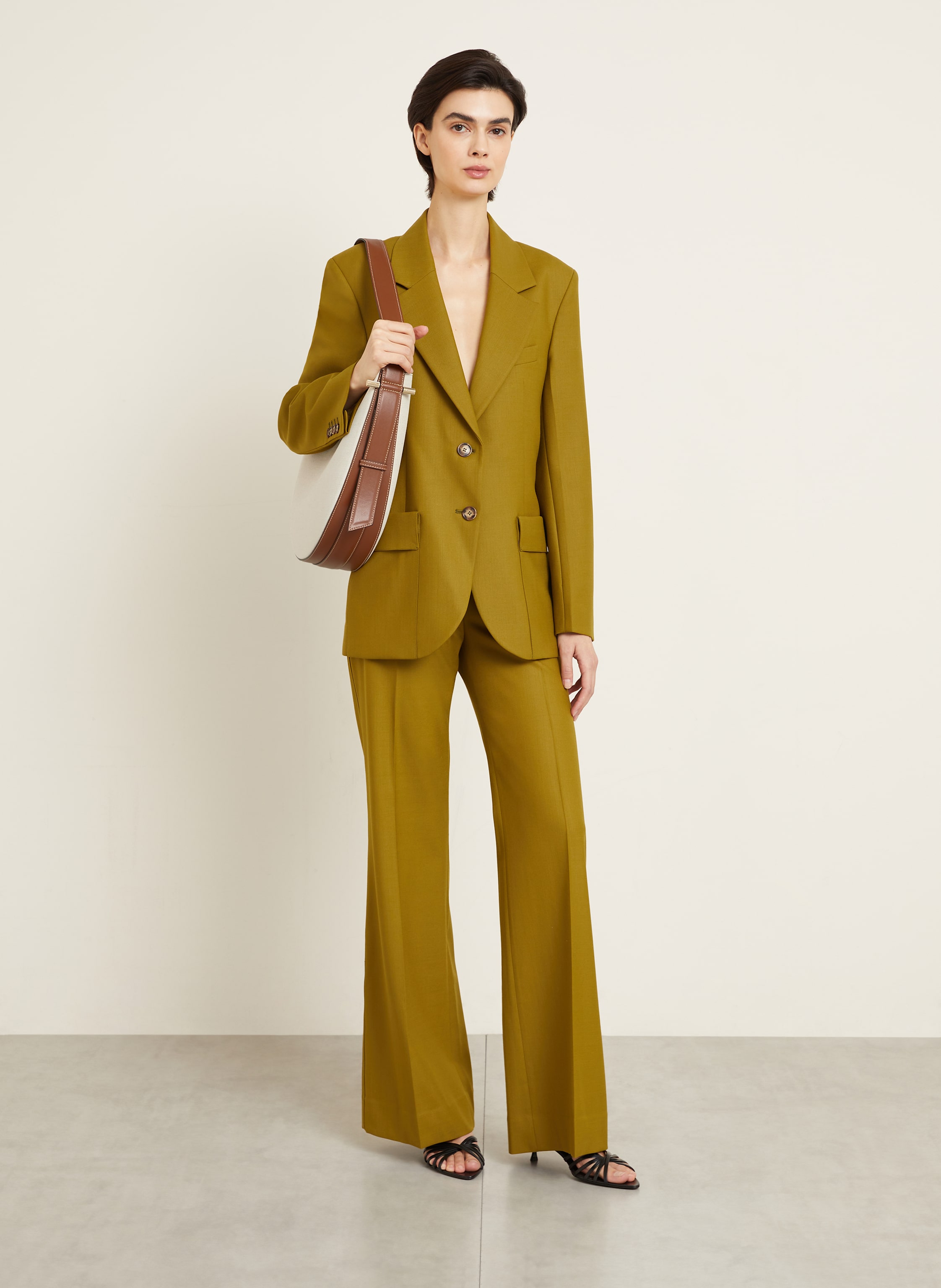 Thumbnail - Victoria Beckham Hobo-Bag The Dia beige