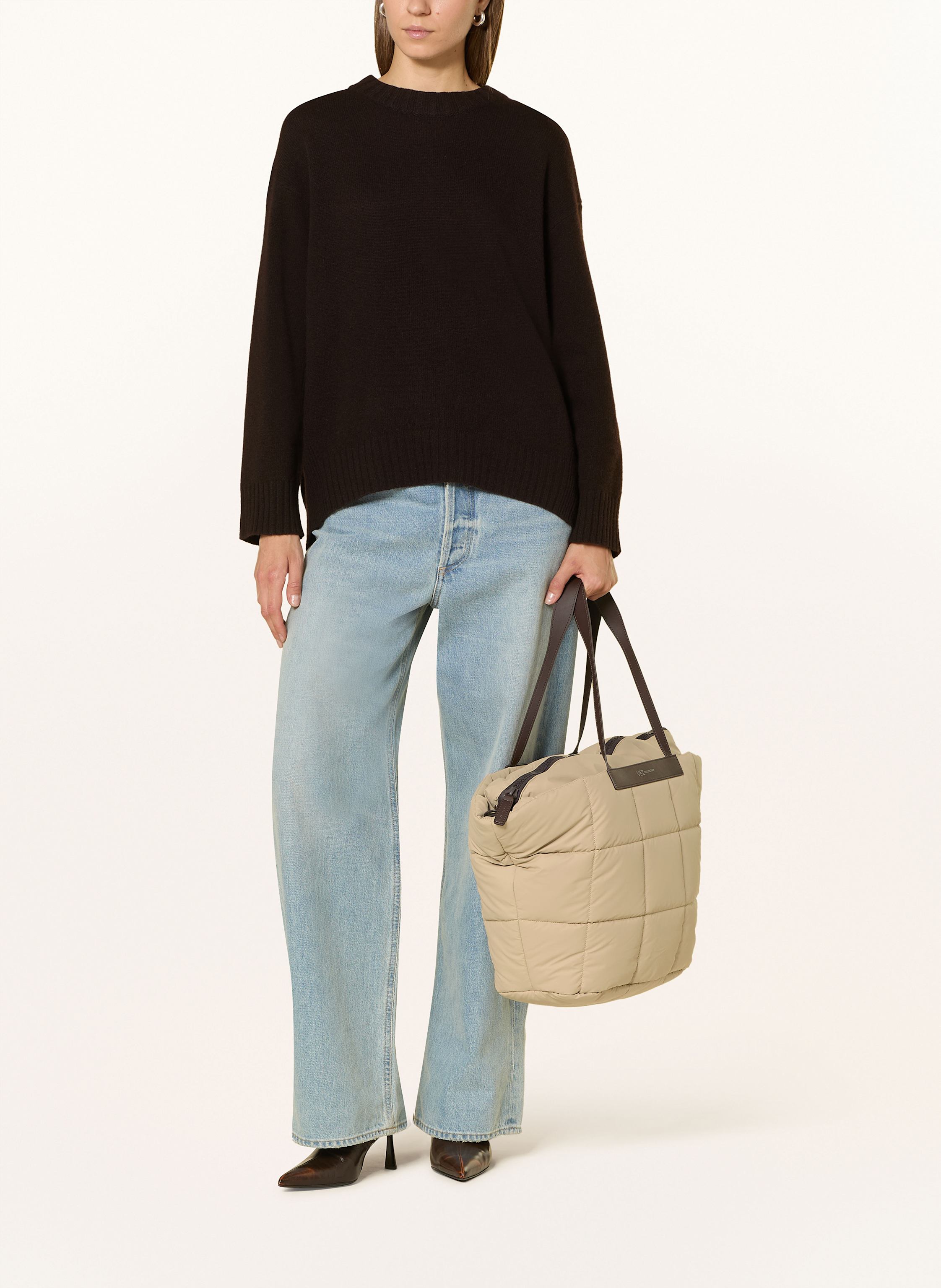 Thumbnail - Vee Collective Shopper Porter Basque Mit Pouch beige
