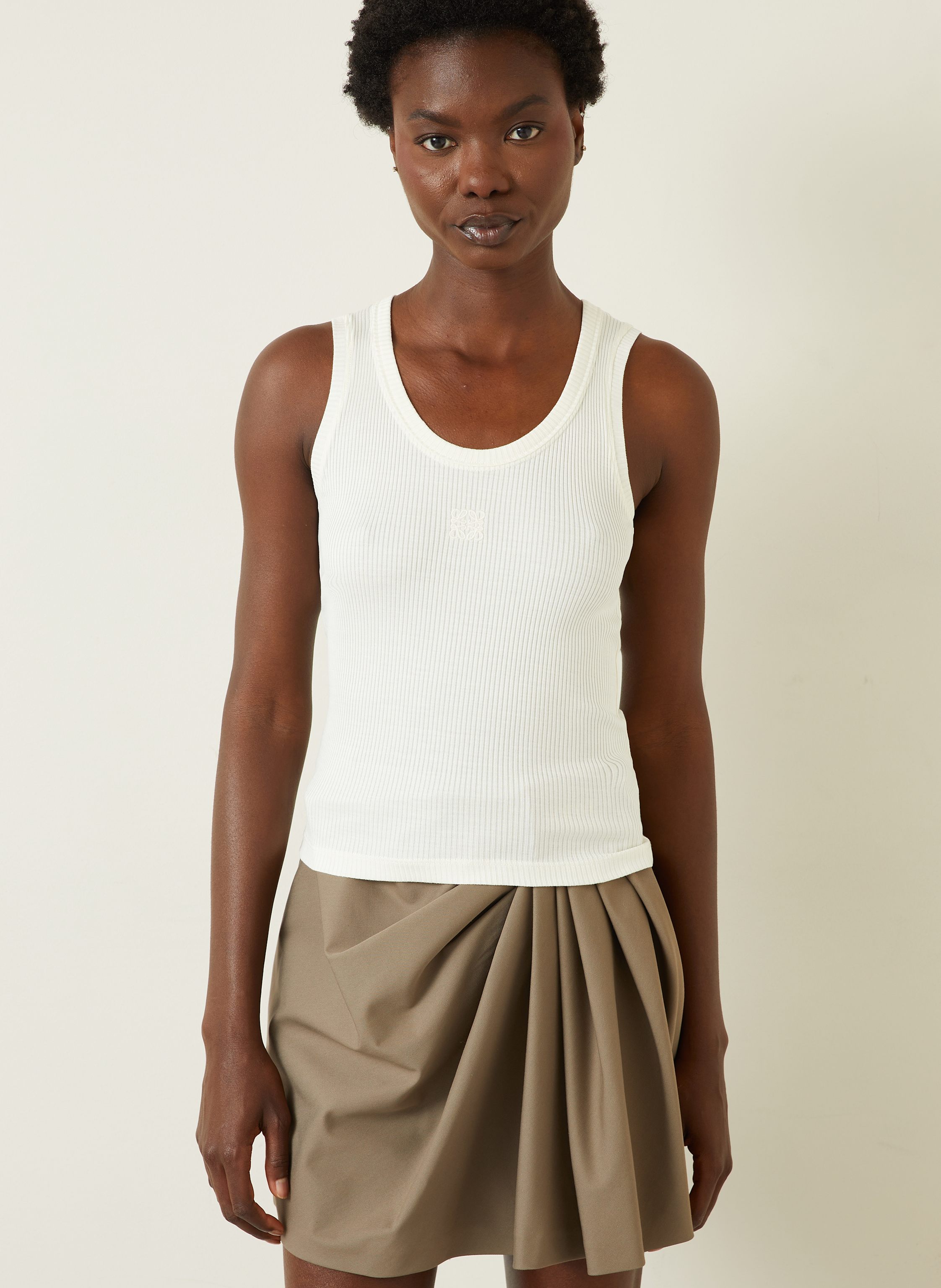 Thumbnail - Loewe Seiden-Tanktop Anagram weiss