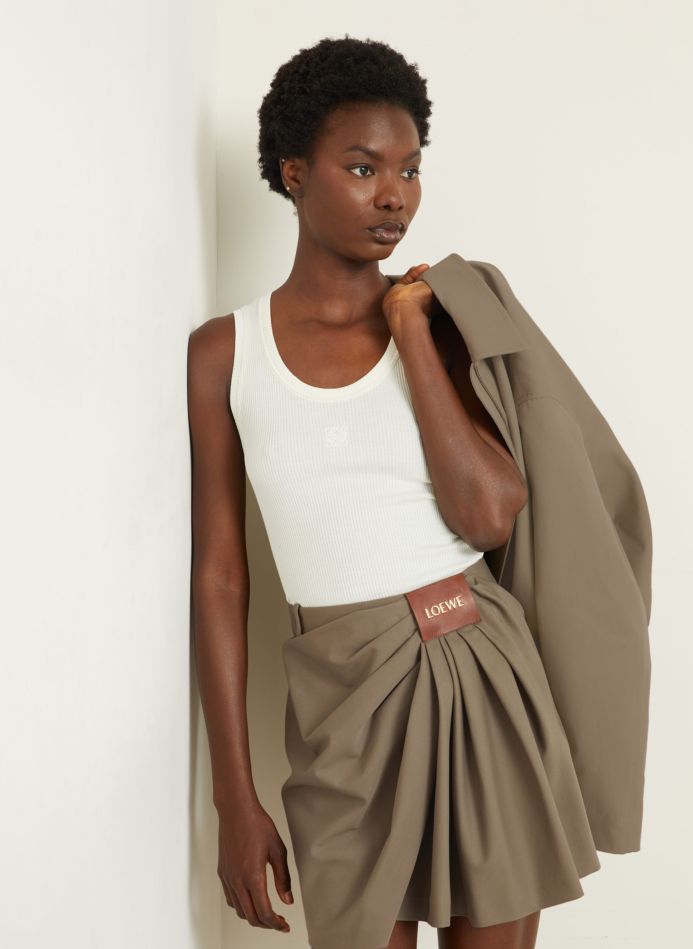 Thumbnail - Loewe Seiden-Tanktop Anagram weiss