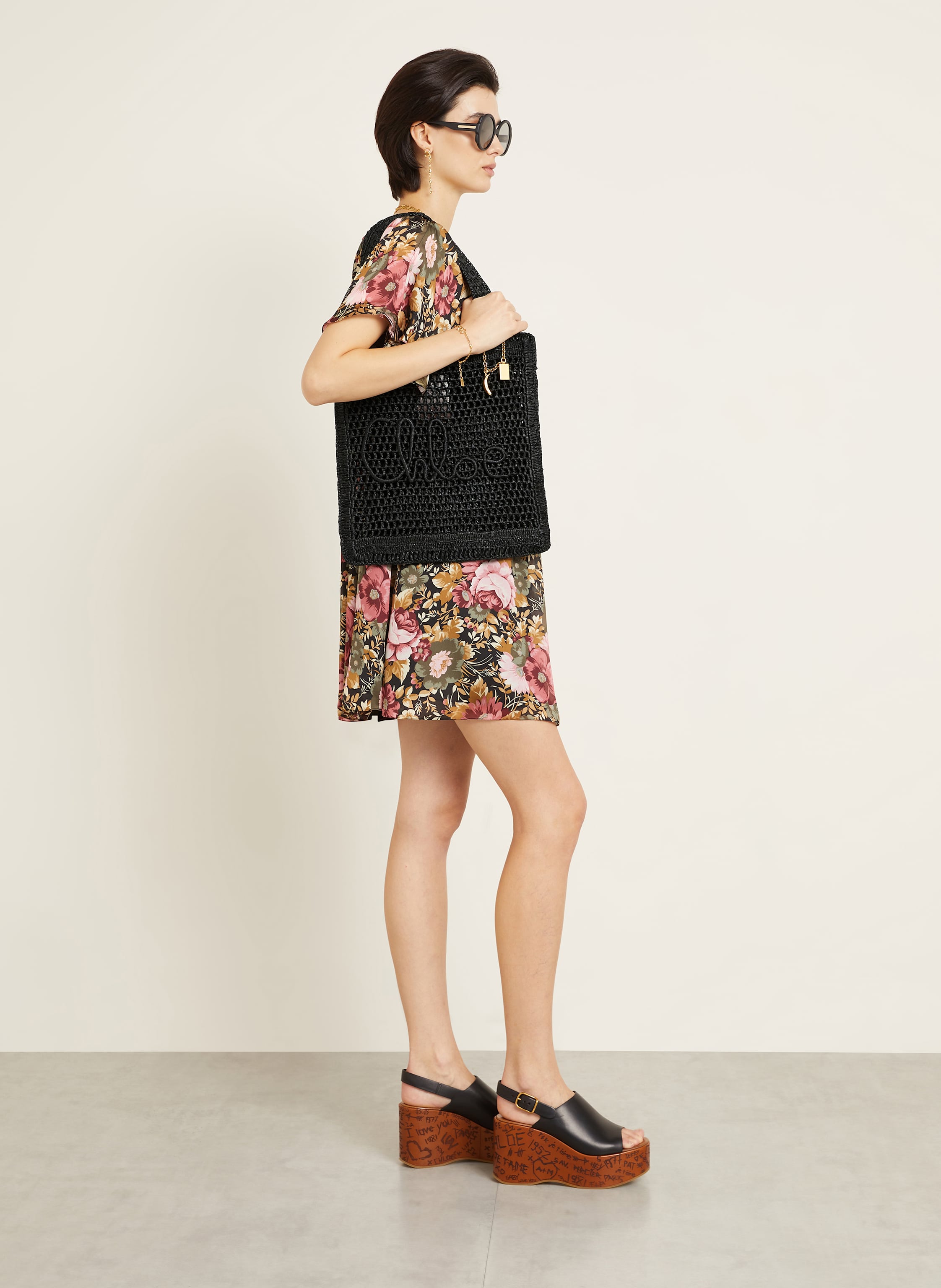 Thumbnail - Chloé Shopper Summer Banana schwarz