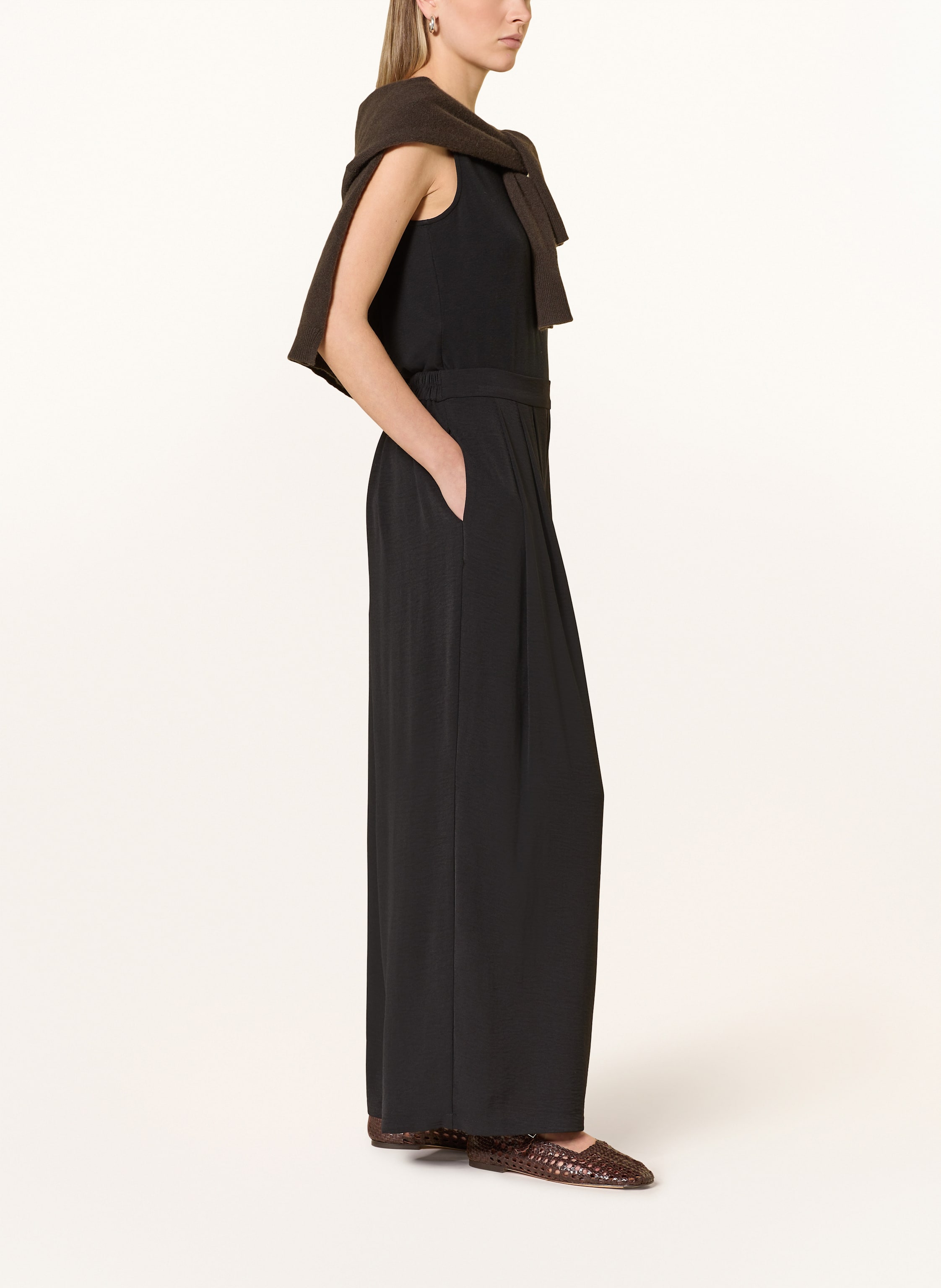 Thumbnail - Cartoon Marlenehosen schwarz