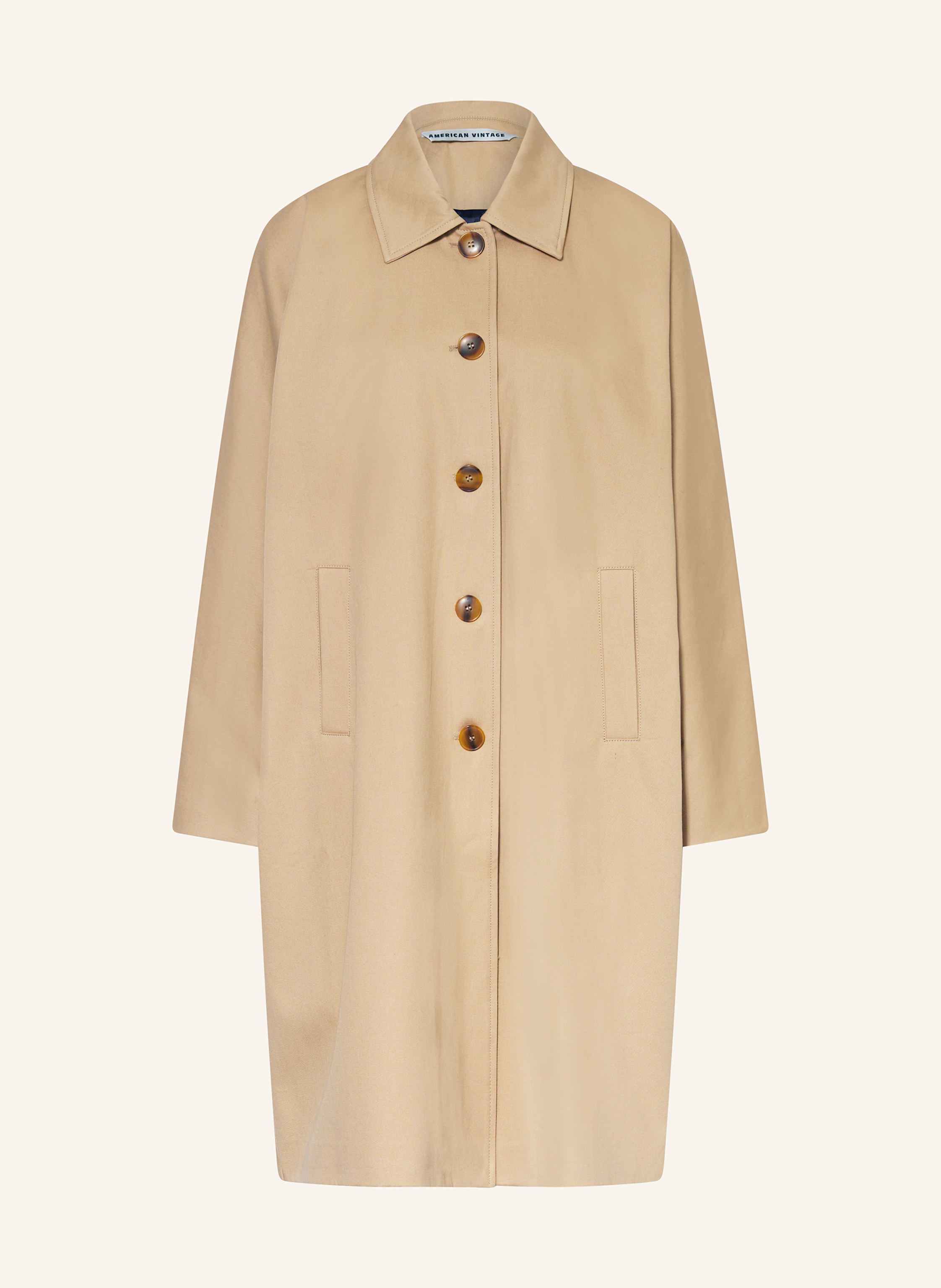 American Vintage GOZZY trench coat in beige