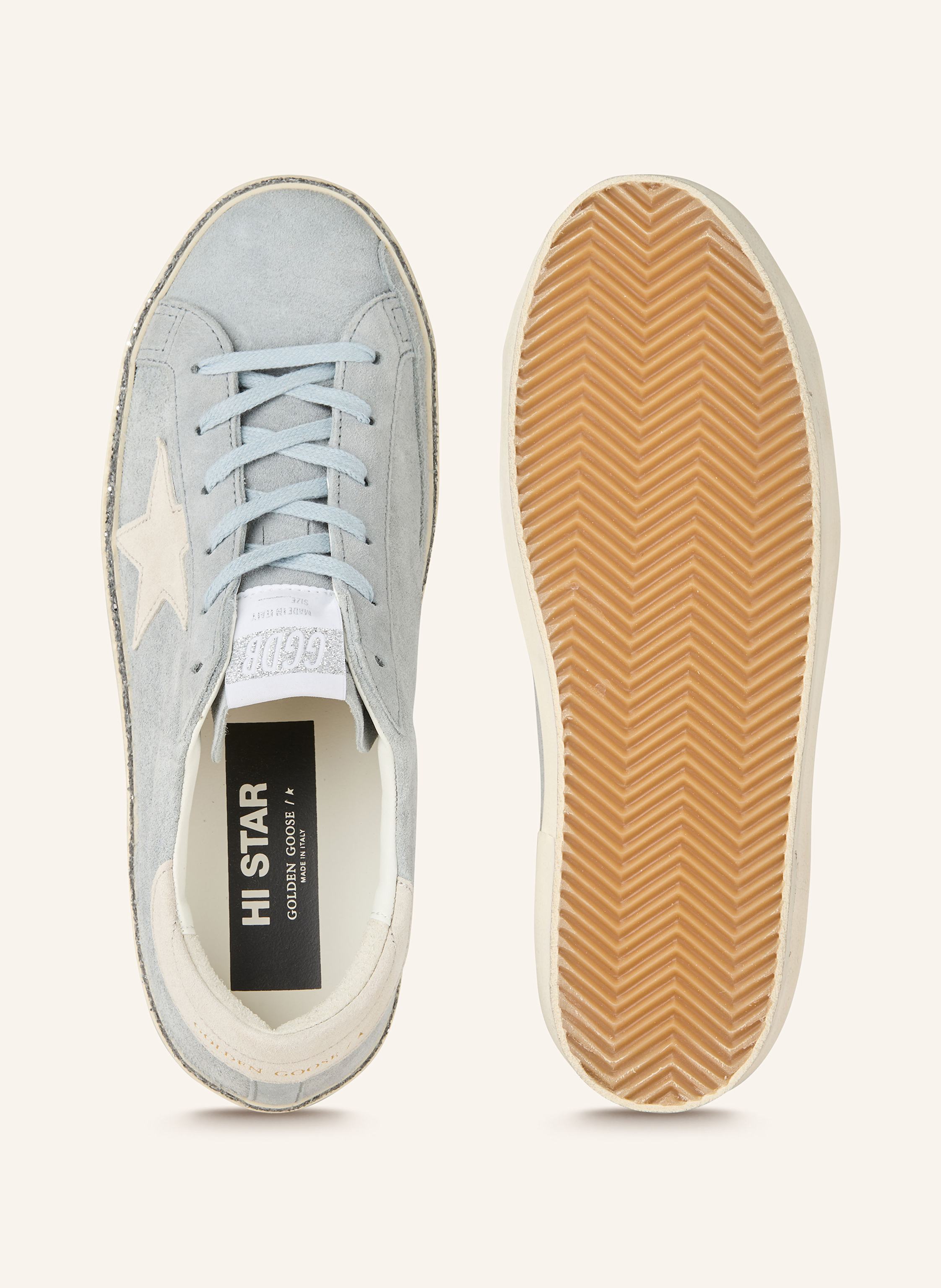 Thumbnail - Golden Goose Sneaker Hi Star blau